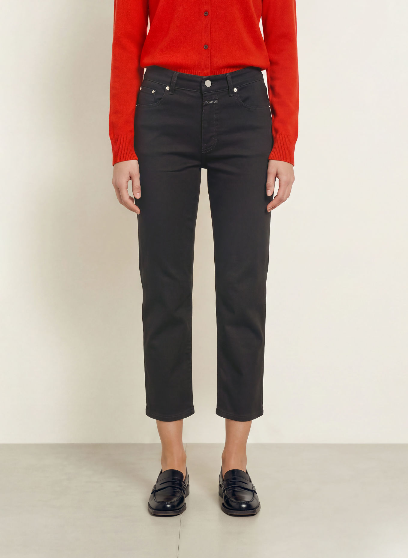 CLOSED Cropped jeans MILO: 100 BLACK