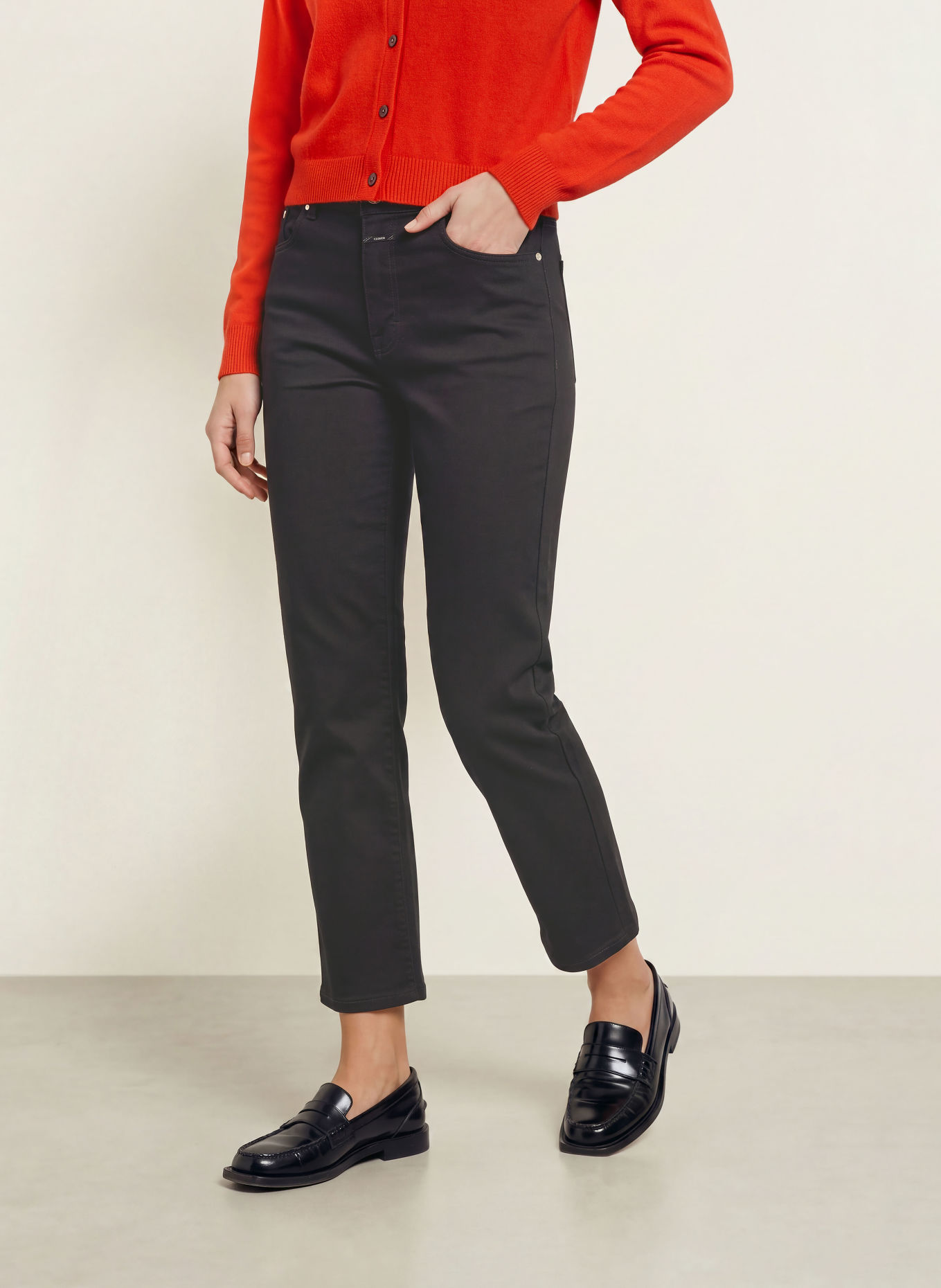 CLOSED Cropped jeans MILO: 100 BLACK
