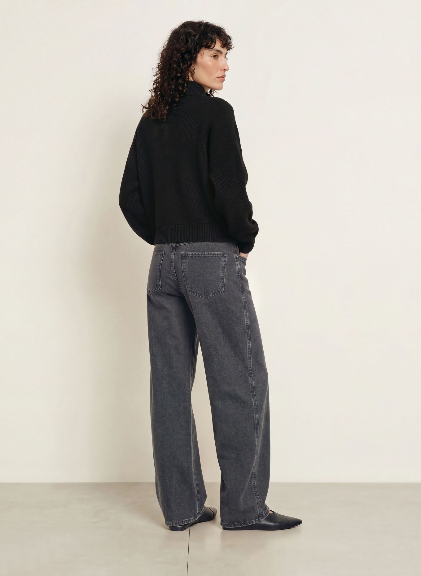 CLOSED Jeansy wide leg TORI-X: DGY DARK GREY
