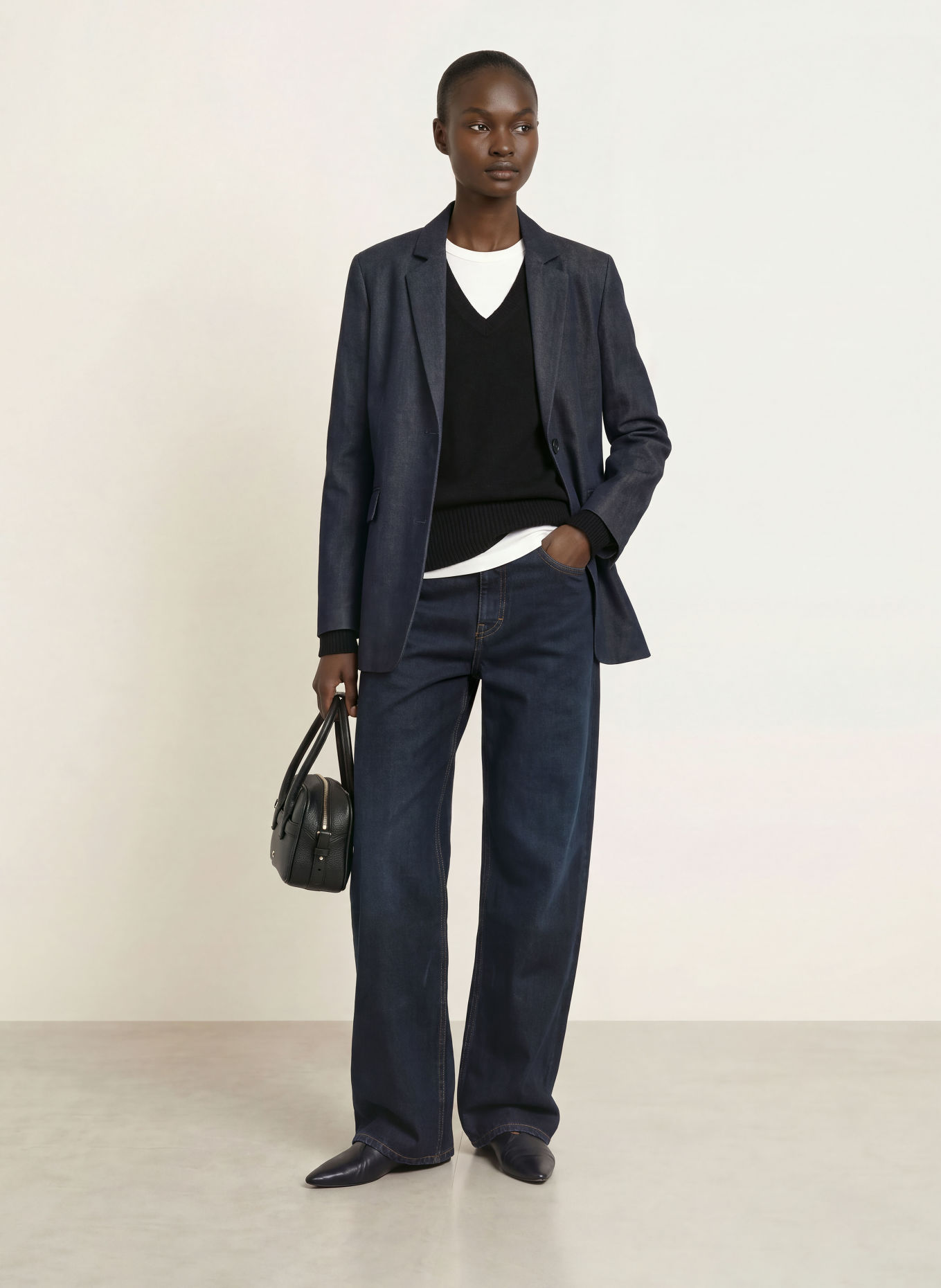 CLOSED Jeansy wide leg NIKKA: DBL DARK BLUE