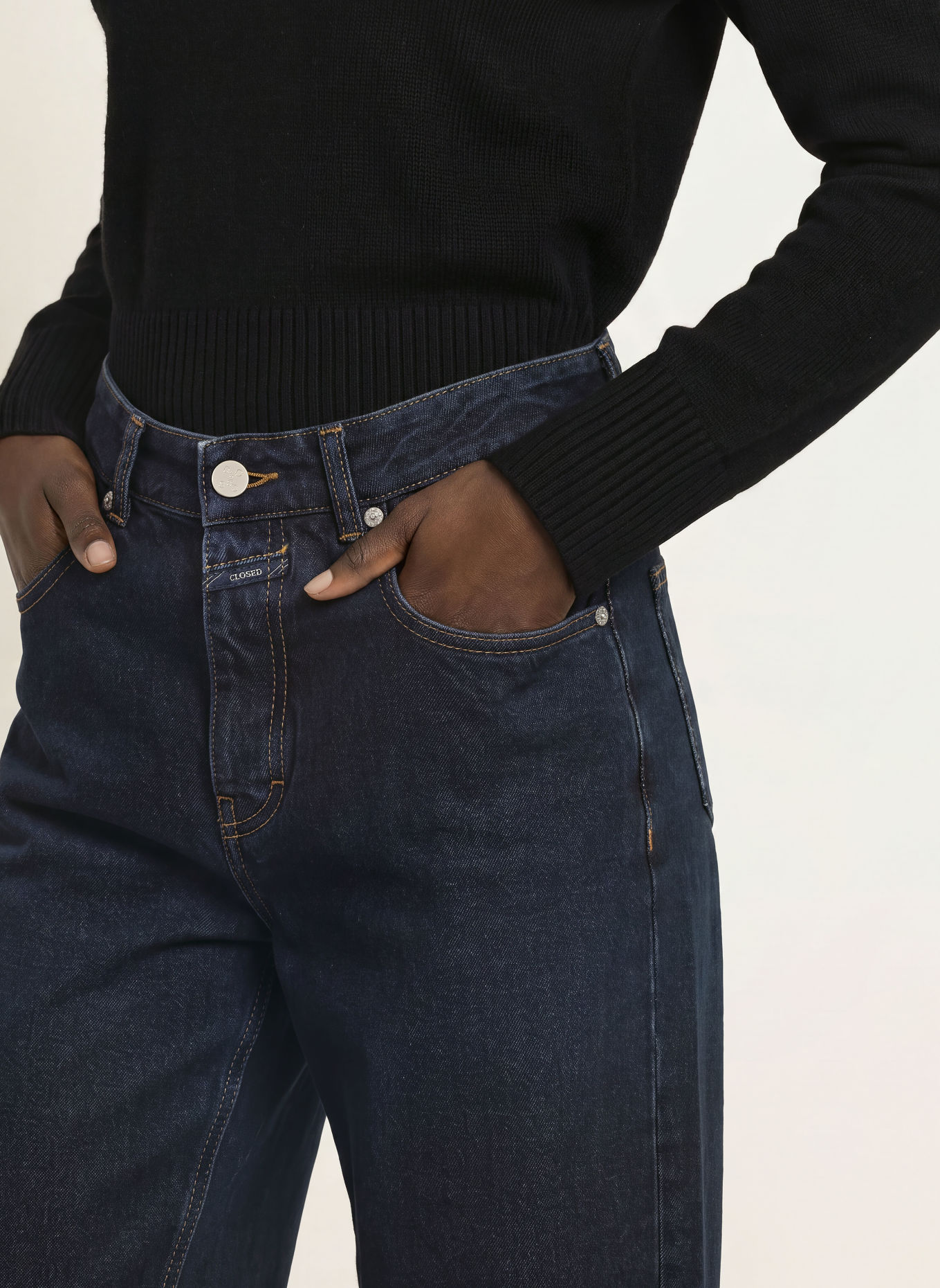 CLOSED Jeansy wide leg NIKKA: DBL DARK BLUE
