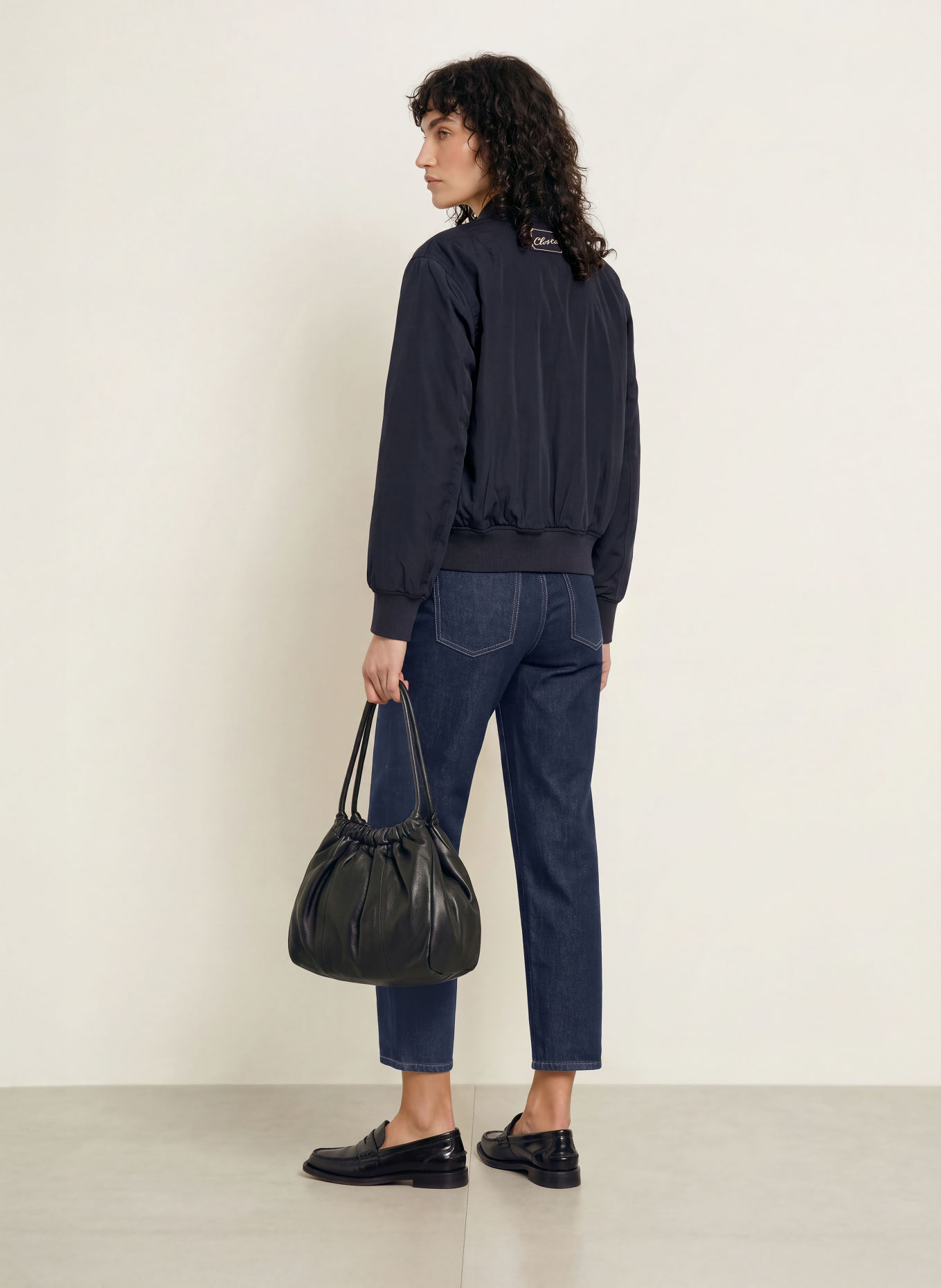 CLOSED Jeansy cropped STOVER-X: DBL DARK BLUE