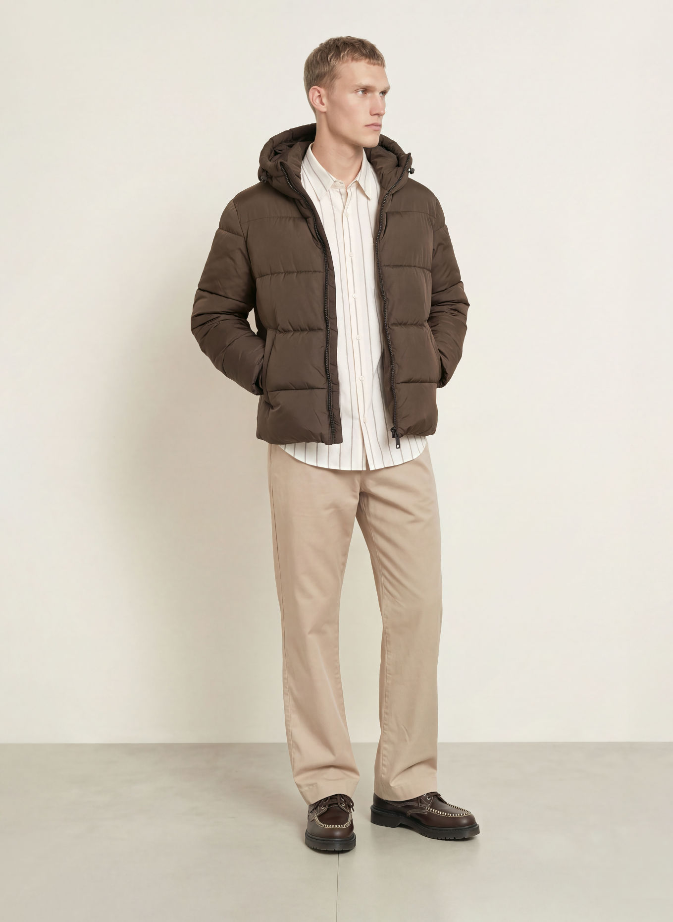 PAUL Veste matelassée: MARRON FONCÉ