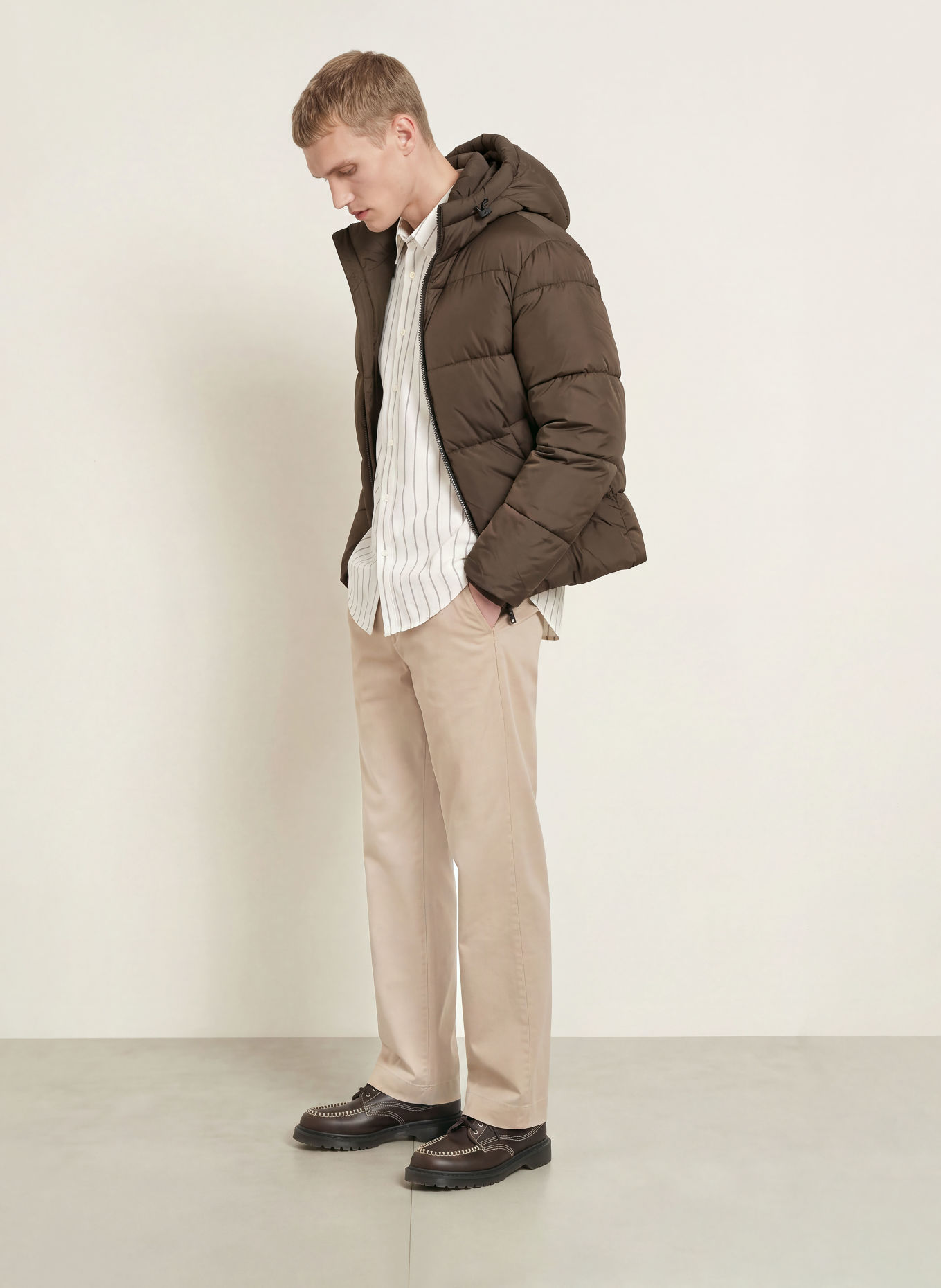 PAUL Veste matelassée: MARRON FONCÉ