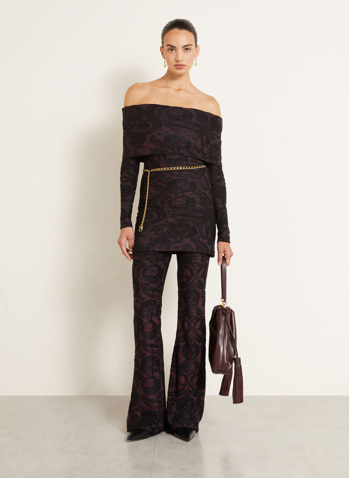 ETRO Robe de cocktail: LILAS FONCÉ / NOIR