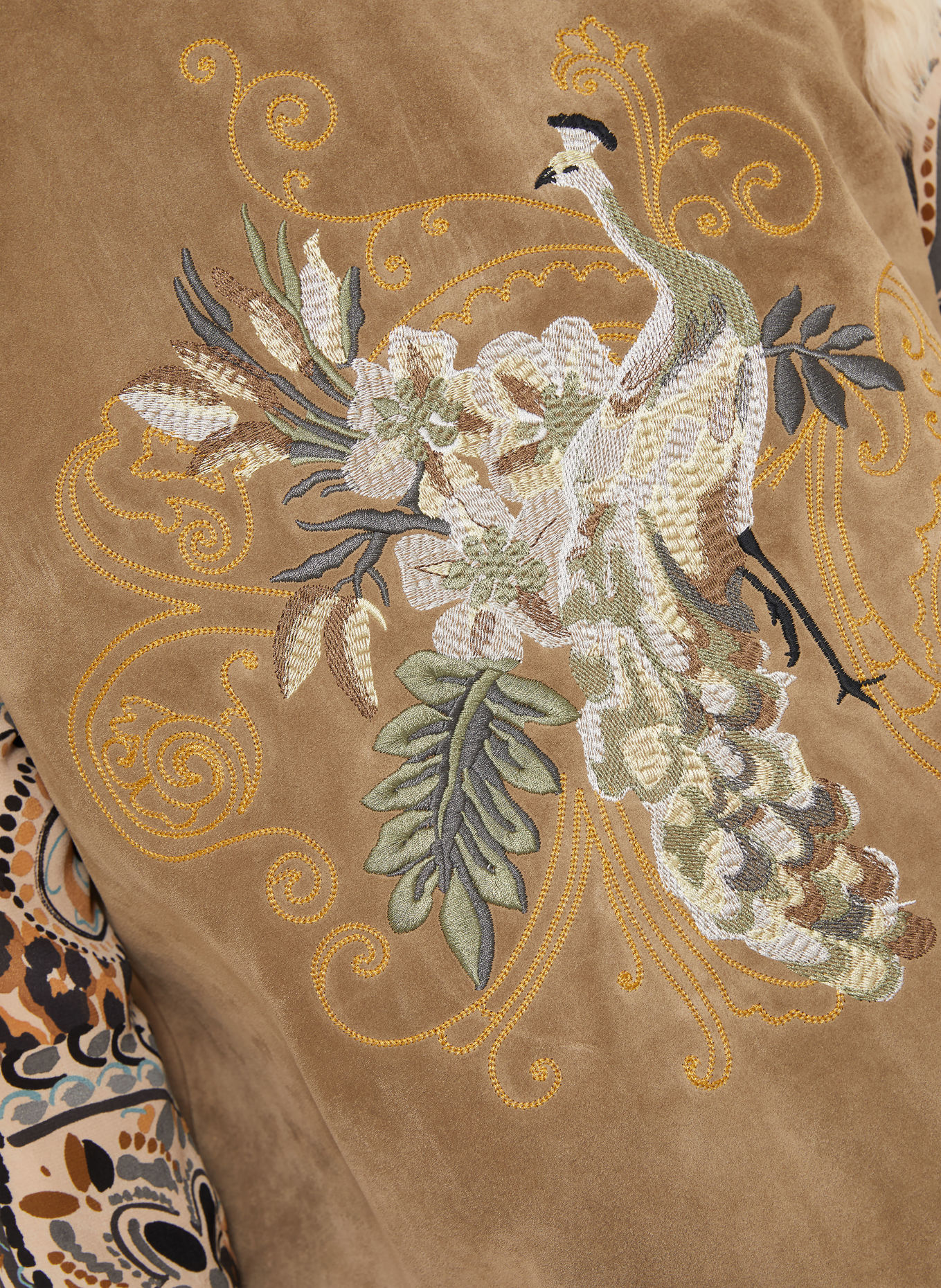 ETRO Lædervest: TAUPE / CREME