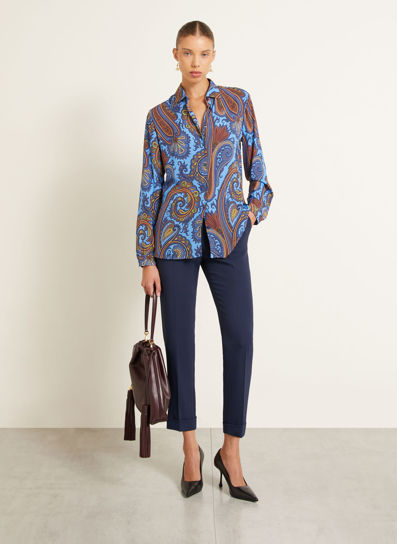 ETRO 7/8-length trousers: B0387