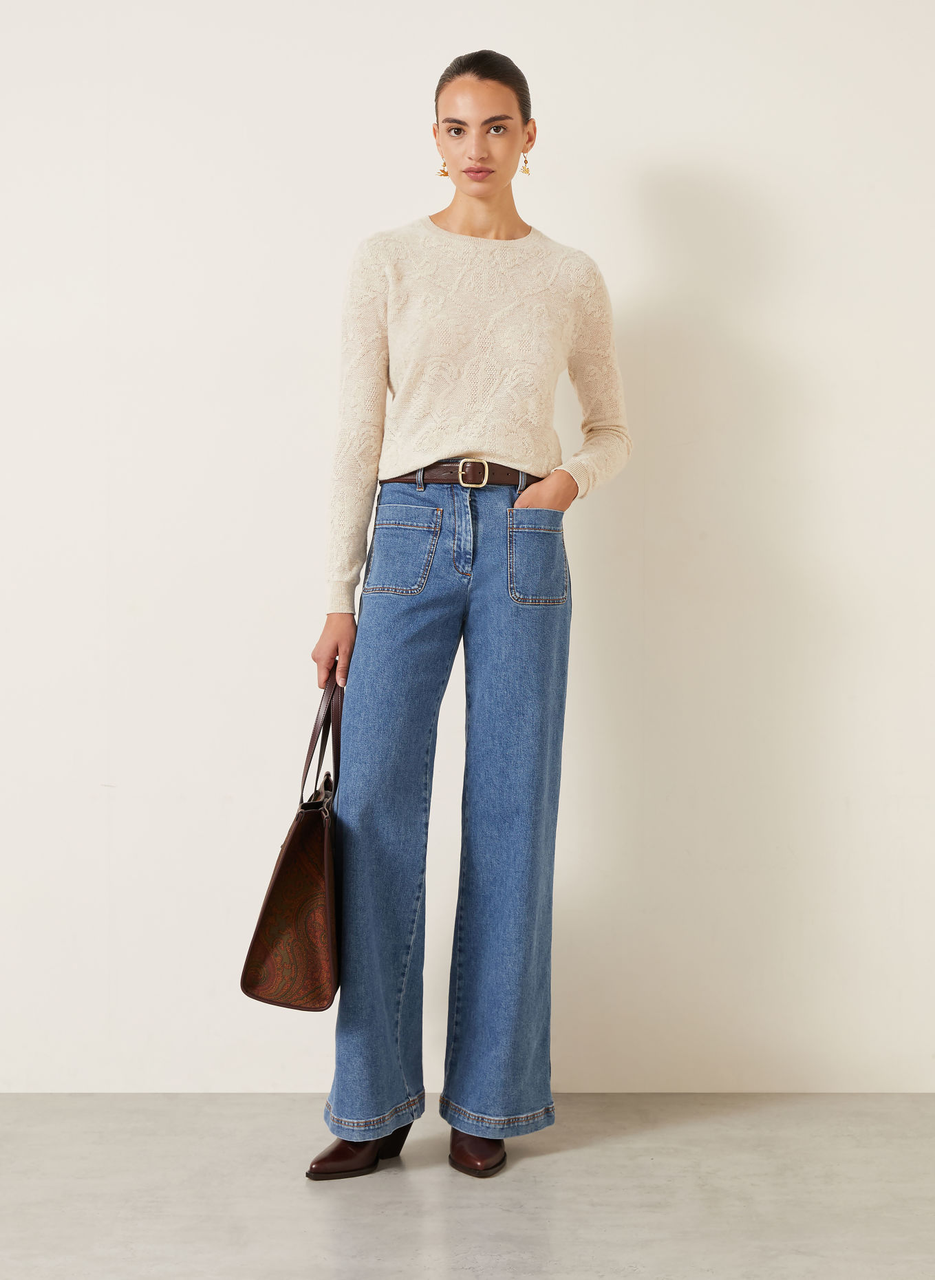 ETRO Sweter: BEŻOWY