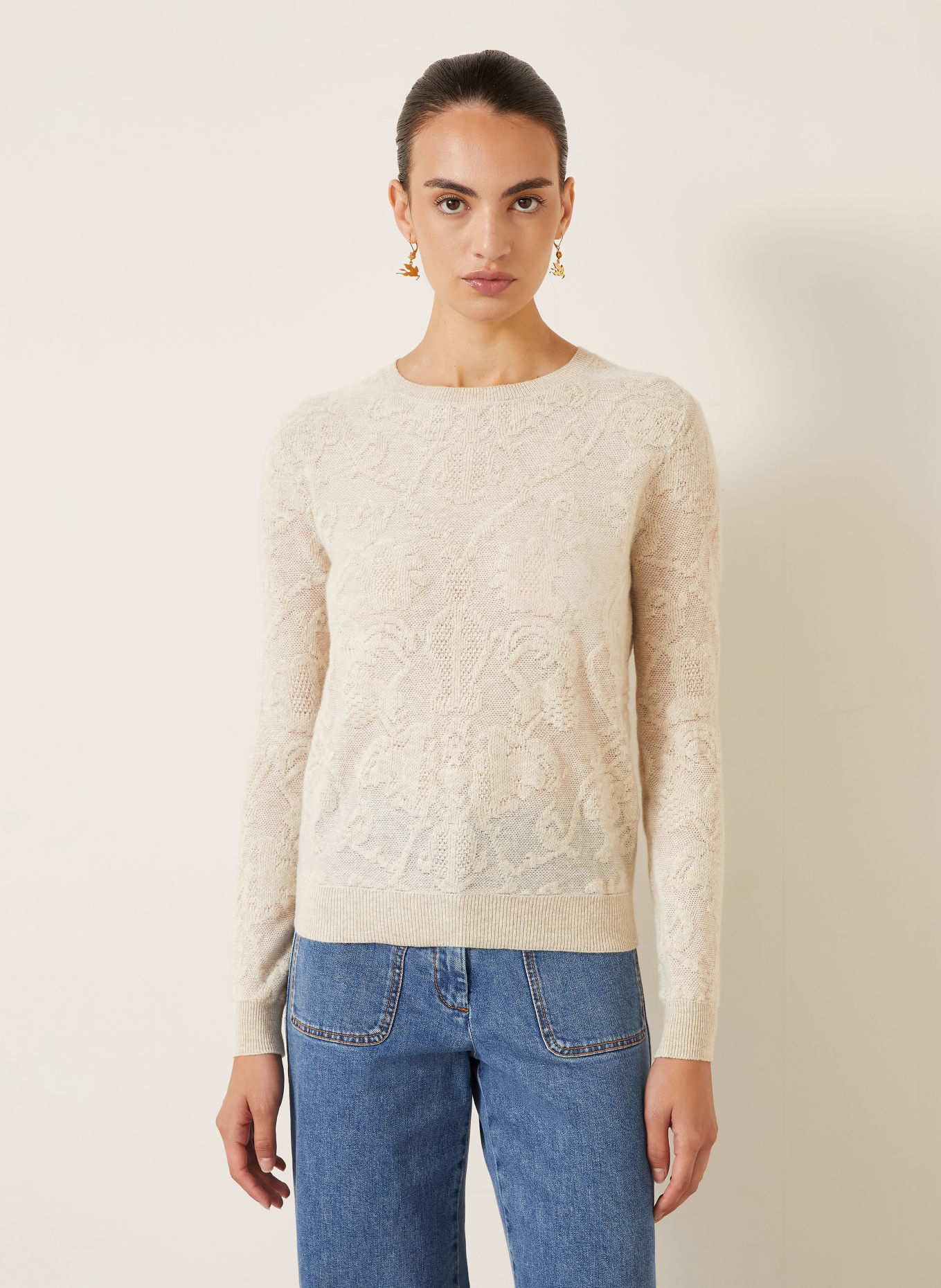 ETRO Sweter: BEŻOWY