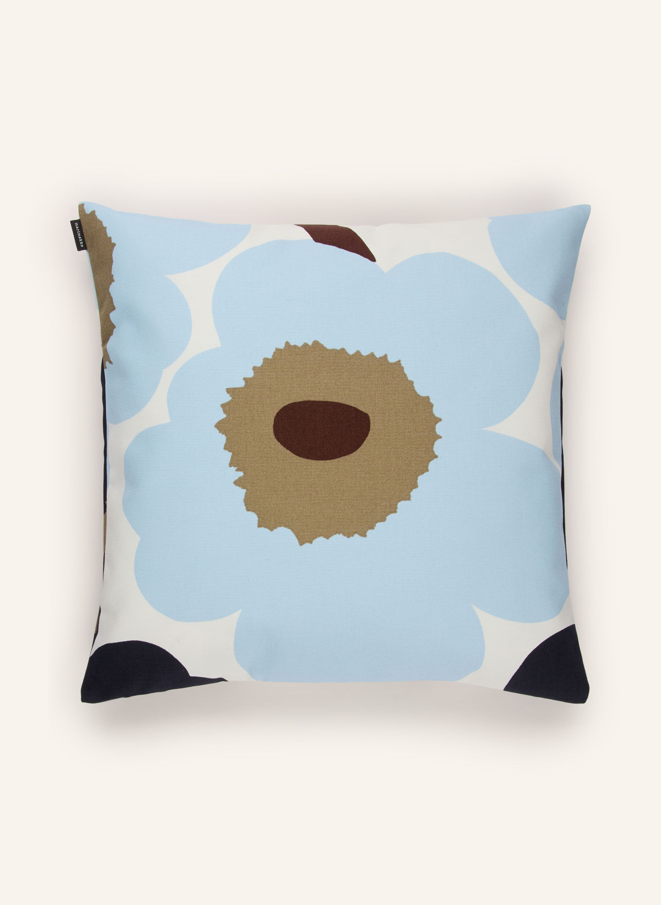 marimekko Dekokissenhülle UNIKKO: BEIGE / DUNKELBRAUN / DUNKELBLAU