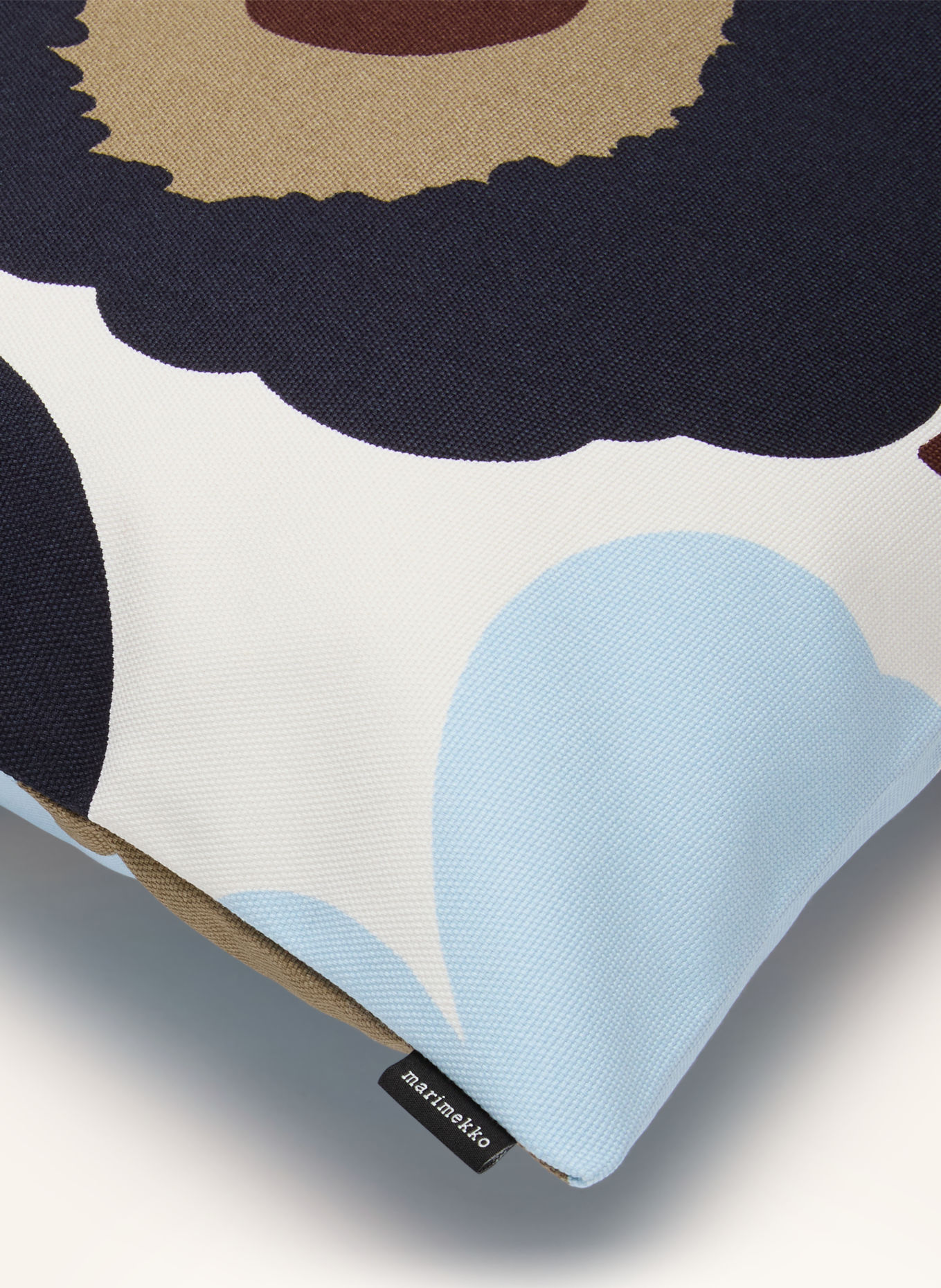marimekko Dekokissenhülle UNIKKO: BEIGE / DUNKELBRAUN / DUNKELBLAU