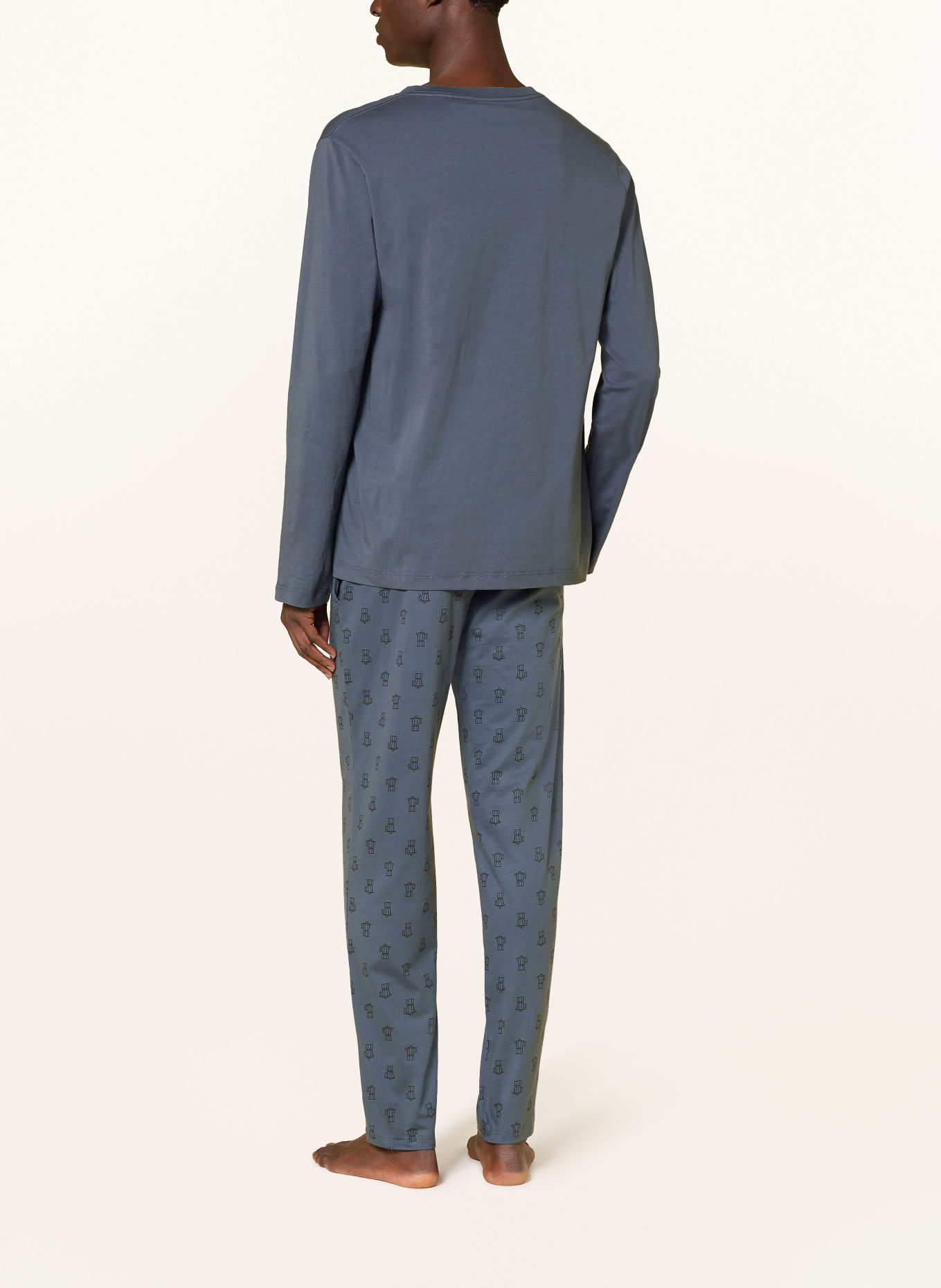 SCHIESSER Schlafshirt MIX + RELAX: BLAUGRAU