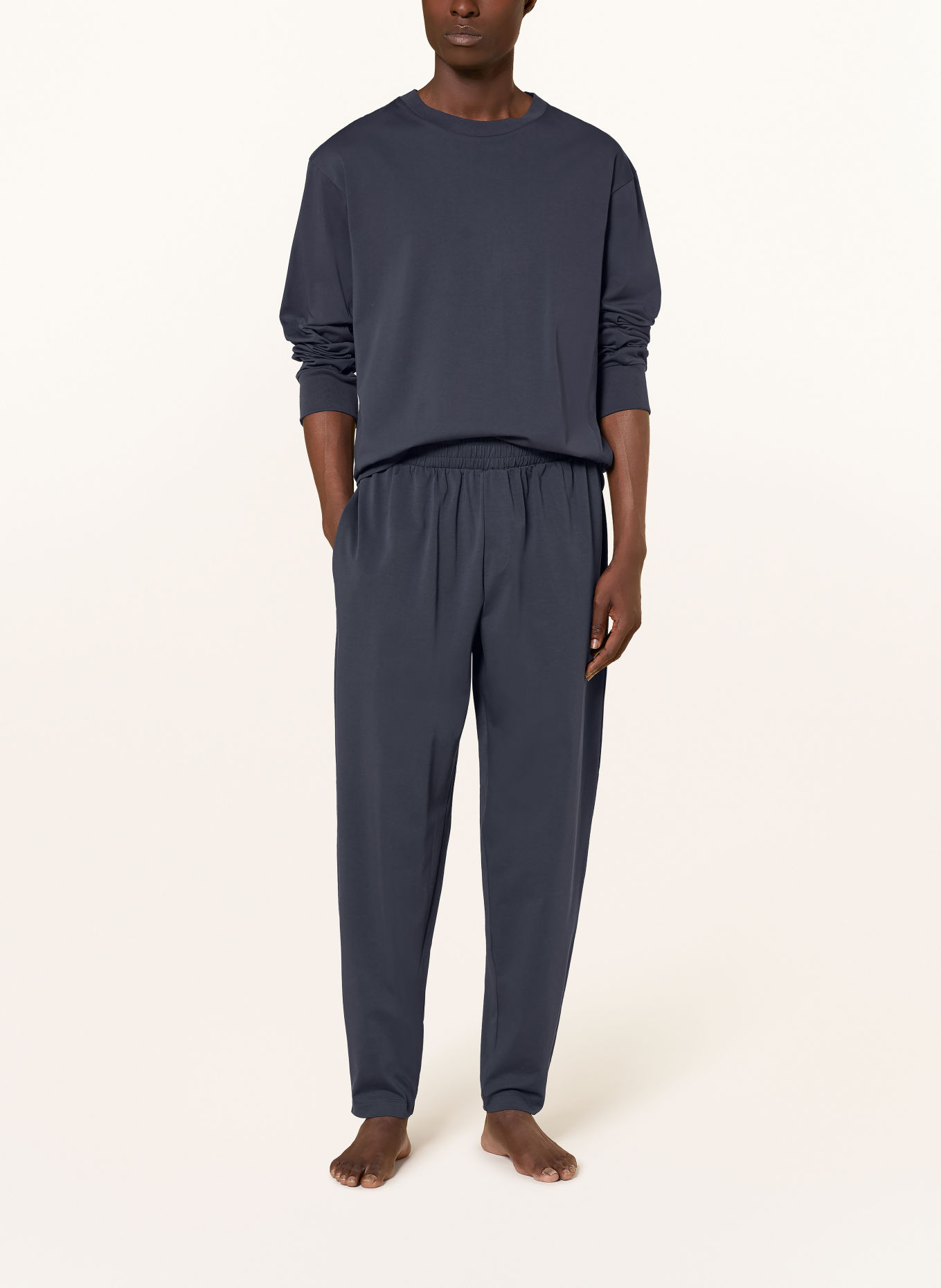 SCHIESSER Pyjama MODERN NIGHTWEAR: BLAUW