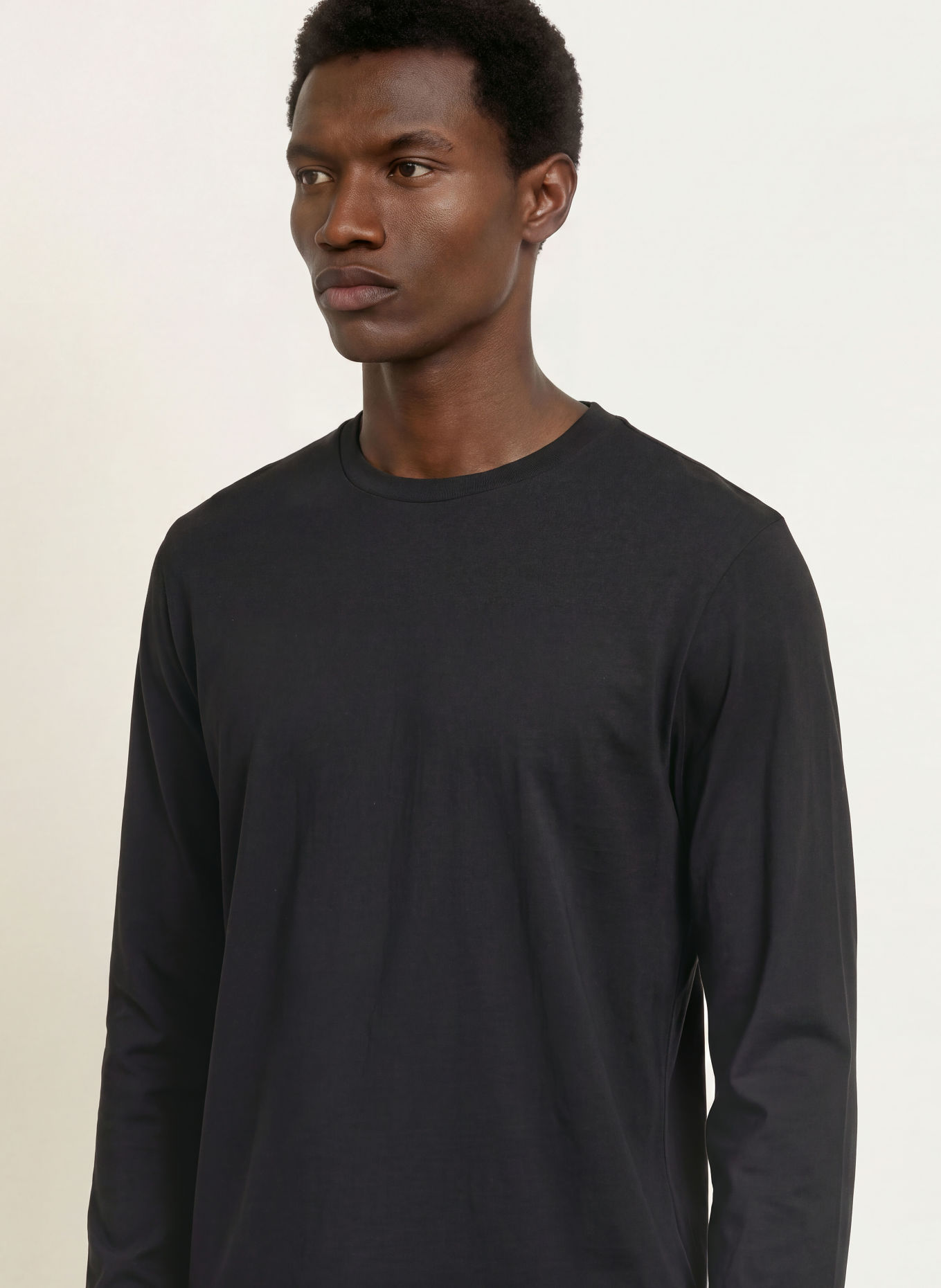 SCHIESSER Pajama shirt MIX + RELAX: BLACK
