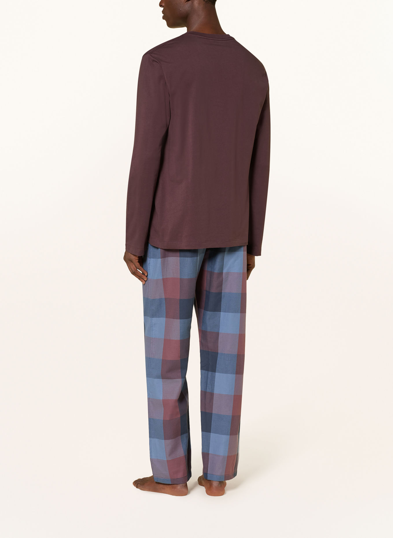 SCHIESSER Schlafshirt MIX + RELAX: DUNKELBRAUN