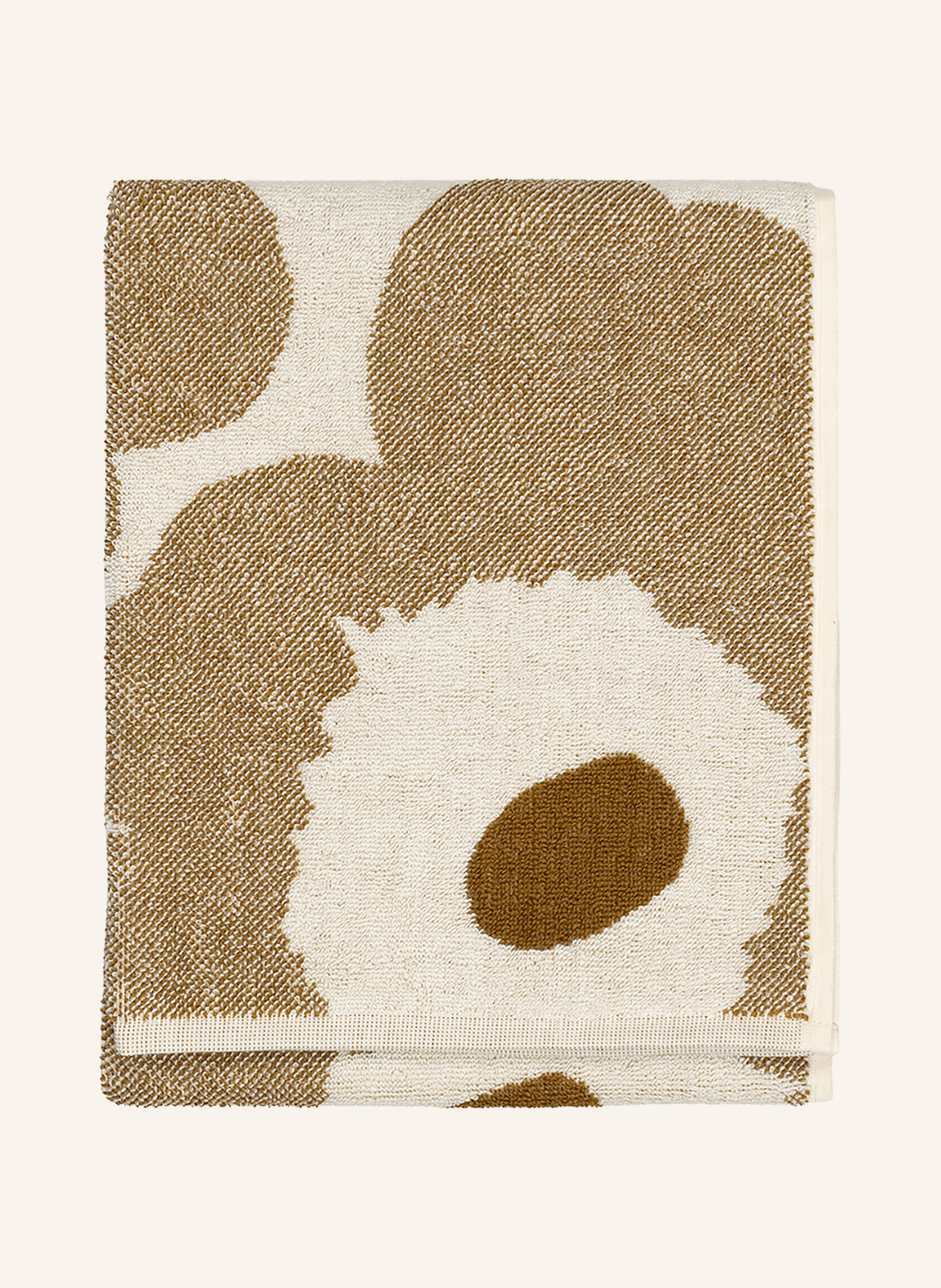 marimekko UNIKKO Hand towel: COGNAC / CREAM