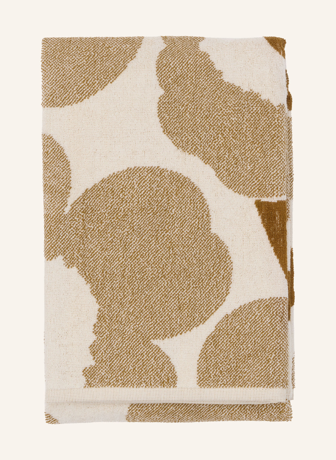 marimekko UNIKKO Bath towel: COGNAC / CREAM