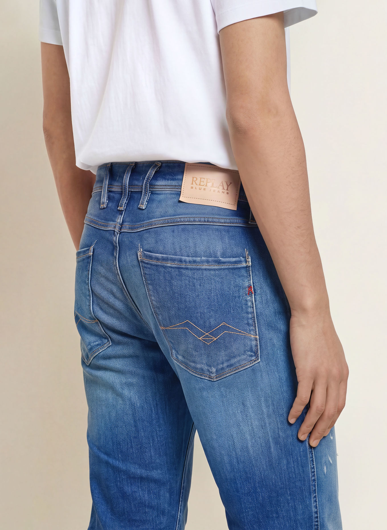 REPLAY Jeans i ekstra slim fit: C009 MEDIUM BLUE
