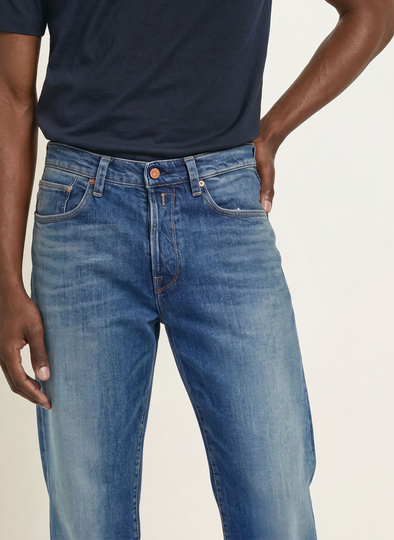 REPLAY Jeans BWAII Relaxed Fit: C009 MEDIUM BLUE