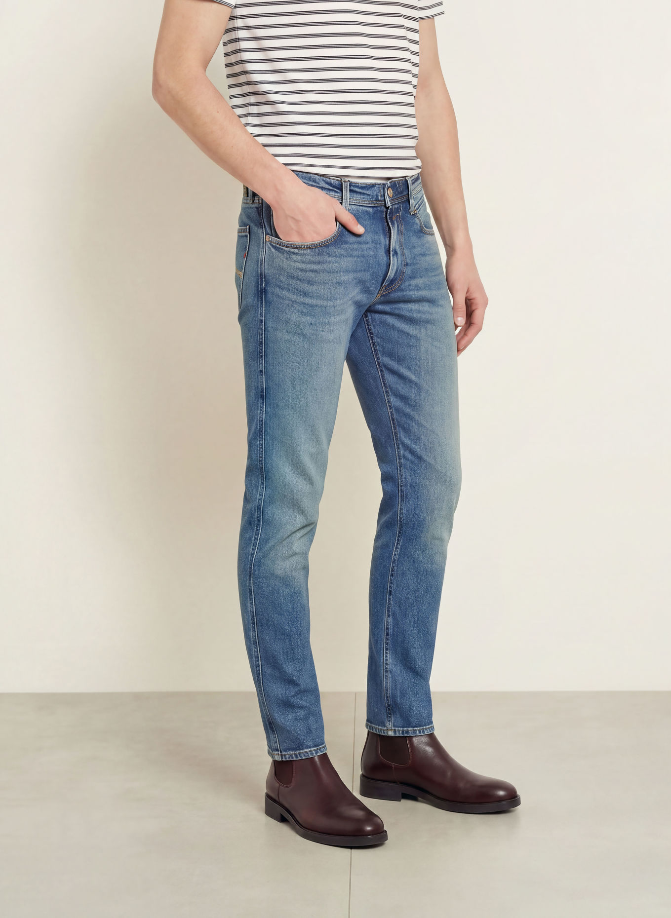 REPLAY Jeans ANBASS Slim Fit: C009 MEDIUM BLUE