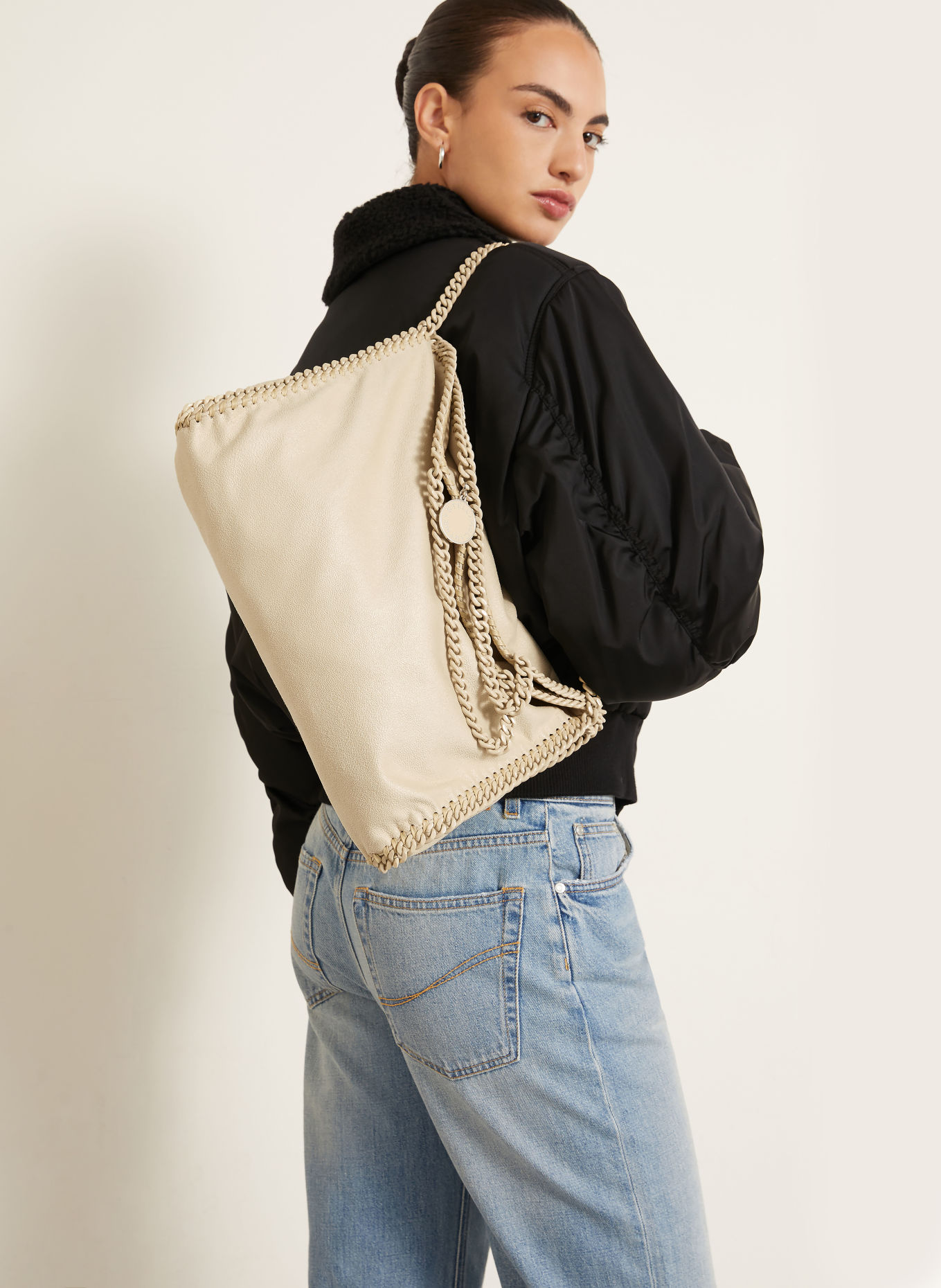 STELLA McCARTNEY Schoudertas FALABELLA: BEIGE