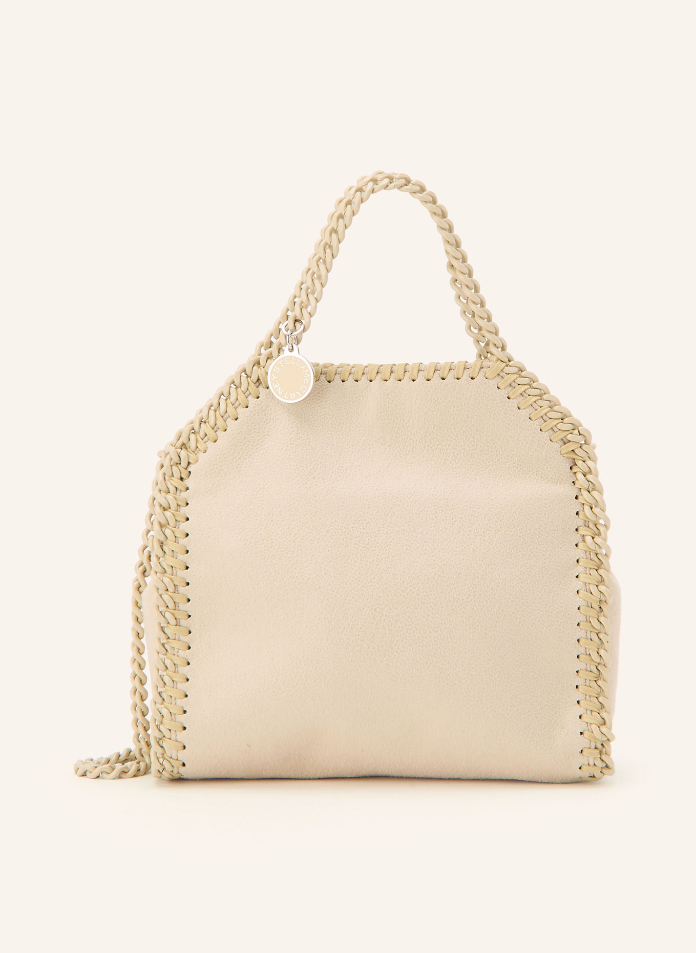 STELLA McCARTNEY FALABELLA TINY Bucket bag: ECRU
