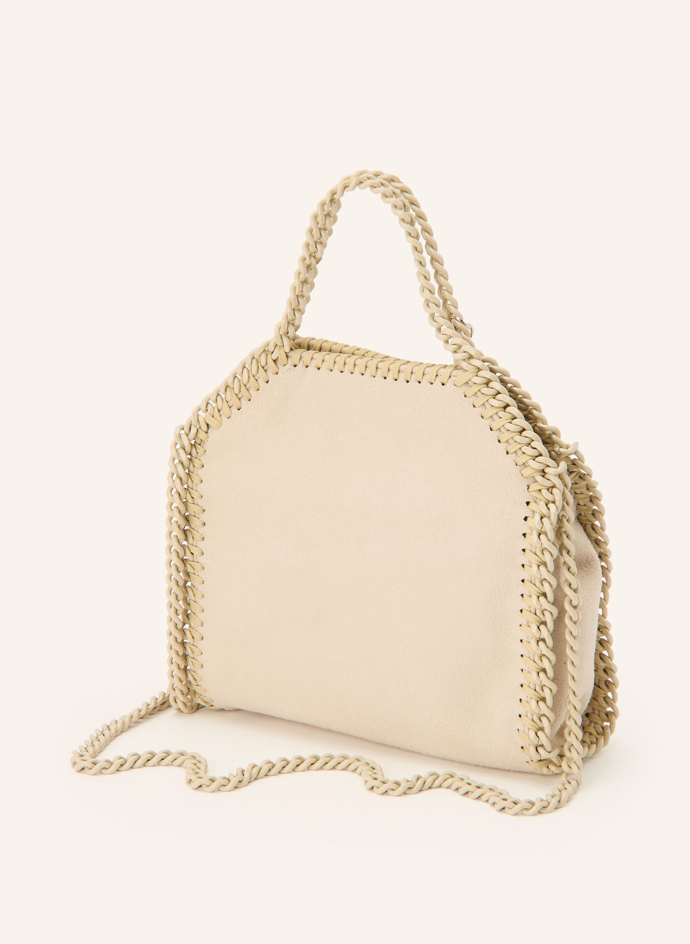 STELLA McCARTNEY FALABELLA TINY Bucket bag: ECRU