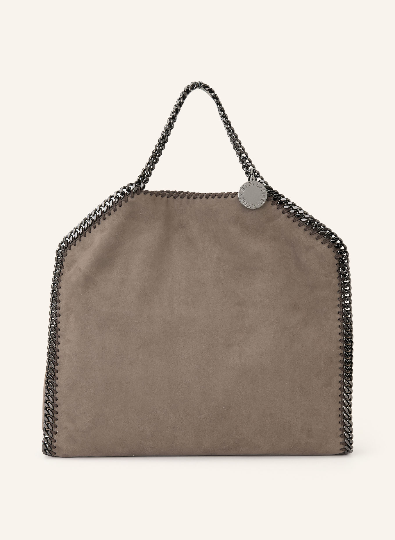 STELLA McCARTNEY Schultertasche FALABELLA: TAUPE / PLATIN