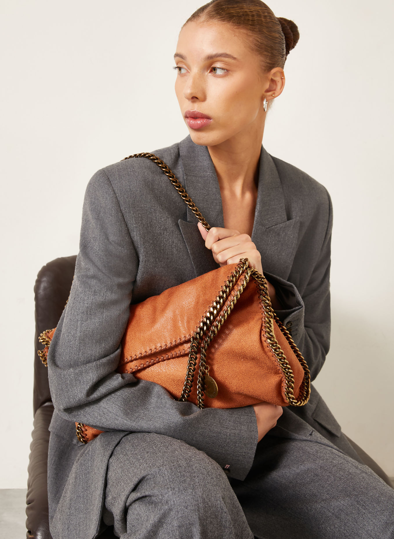 STELLA McCARTNEY Handtas FALABELLA: DONKERORANJE