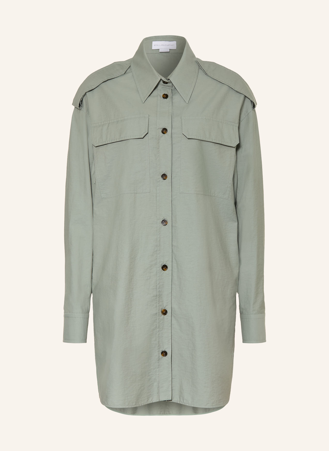 STELLA McCARTNEY Robe chemise: MENTHE