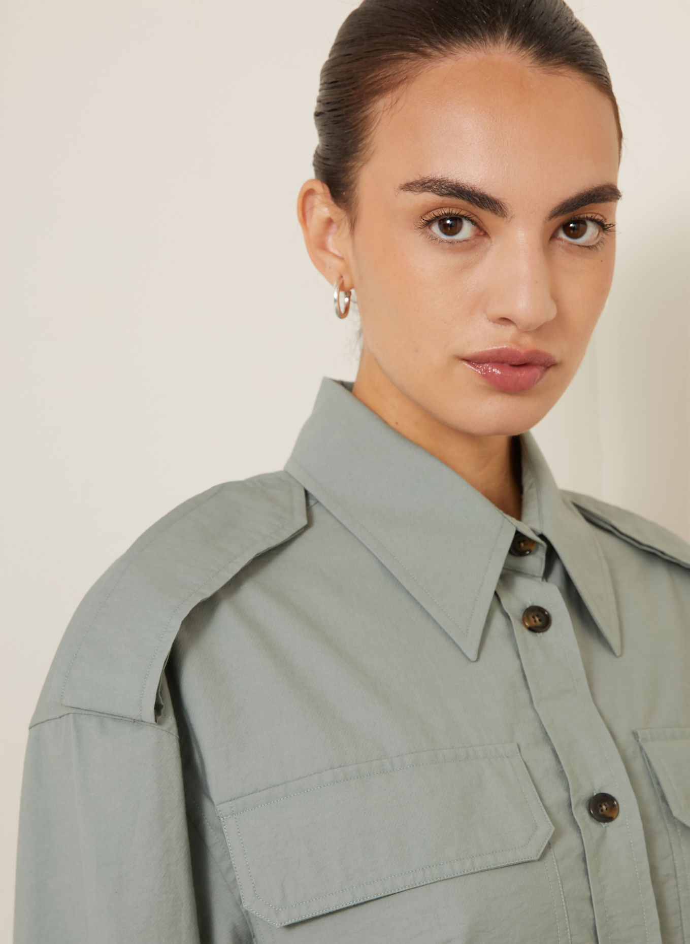 STELLA McCARTNEY Robe chemise: MENTHE