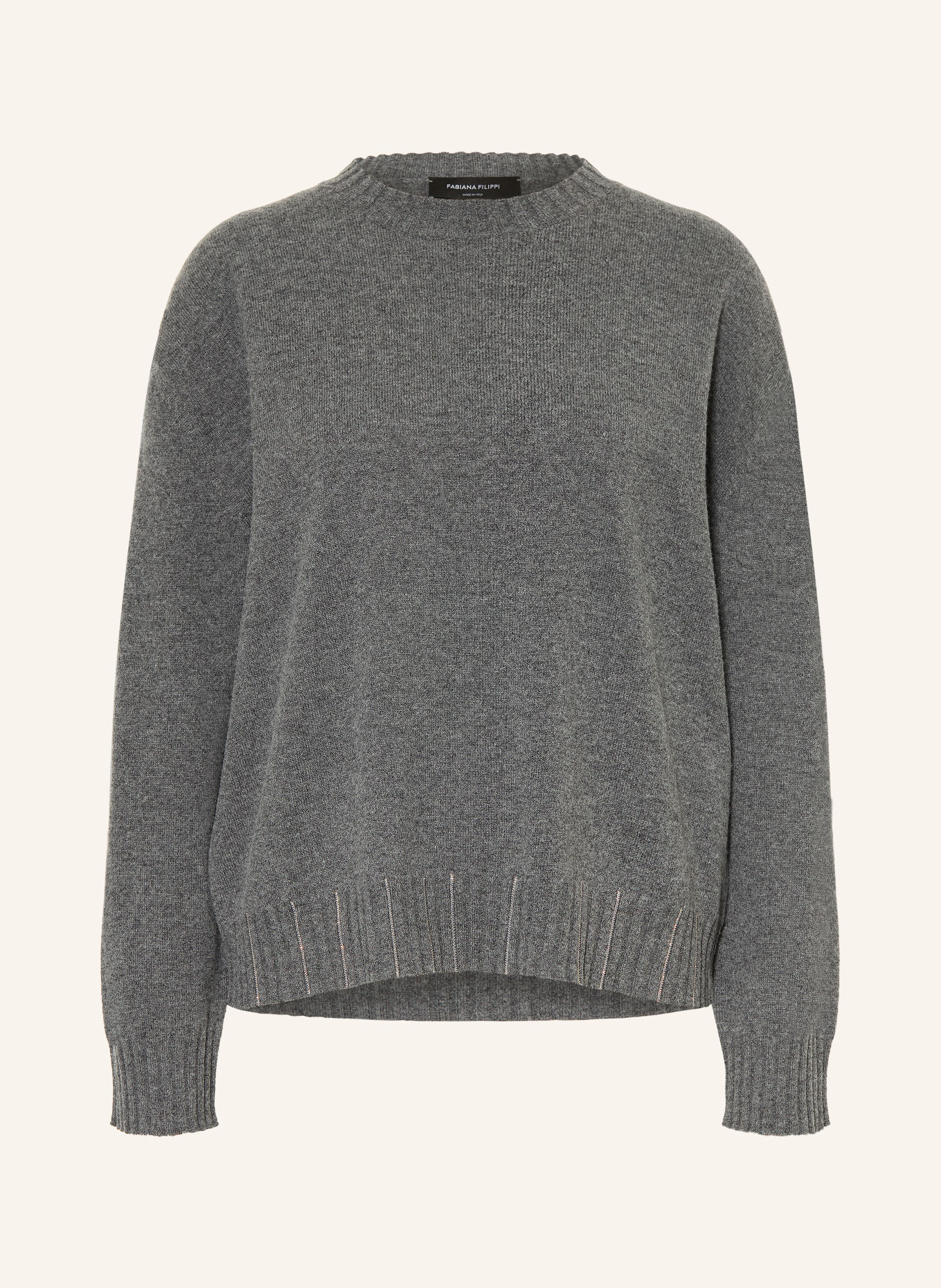FABIANA FILIPPI Pullover mit Merinowolle: GRAU