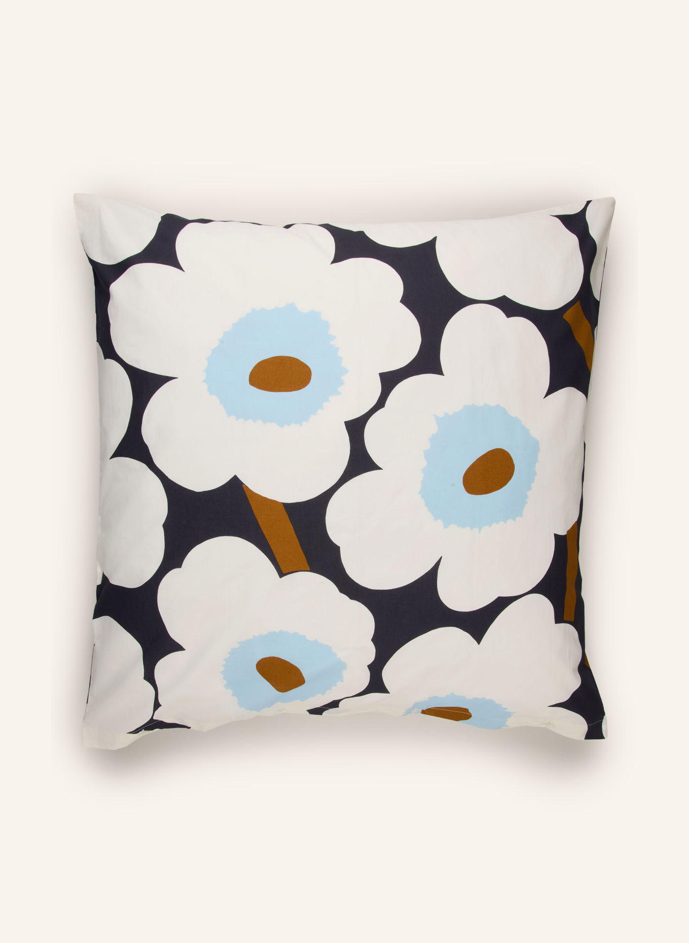 marimekko Kissenbezug UNIKKO: HELLBLAU / CREME / DUNKELBLAU