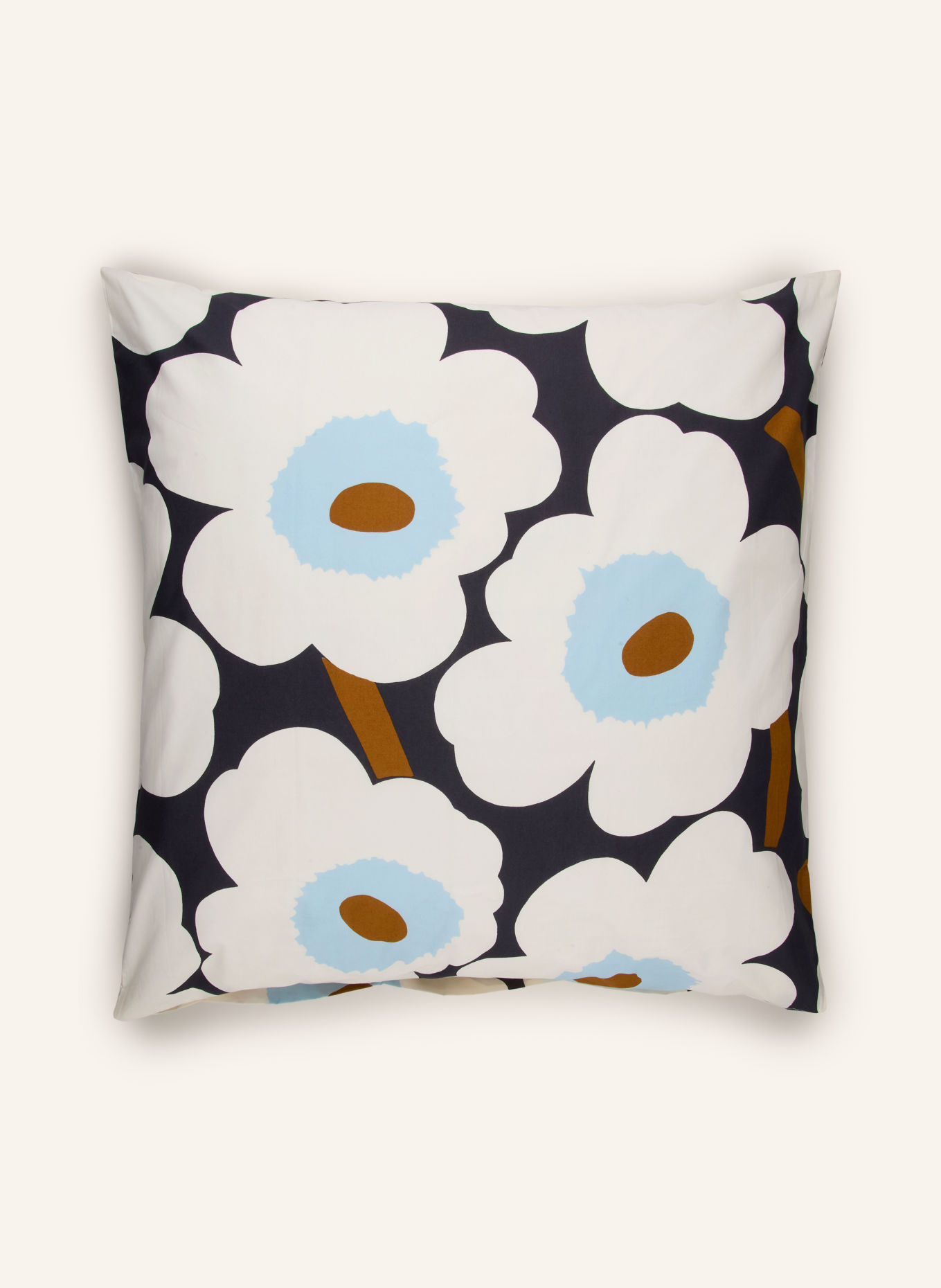 marimekko Kissenbezug UNIKKO: HELLBLAU / CREME / DUNKELBLAU
