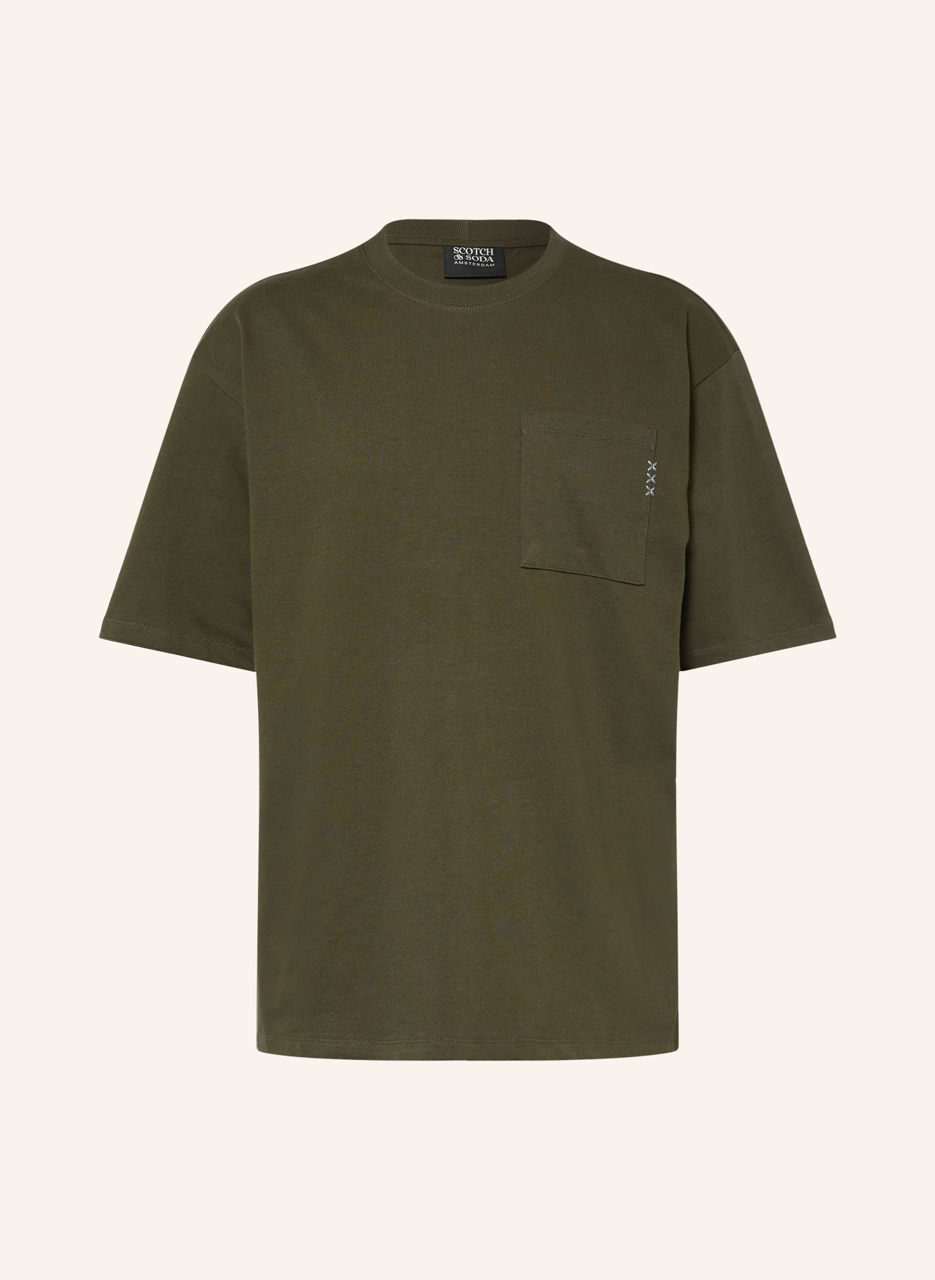 SCOTCH & SODA Tricou: VERDE ÎNCHIS