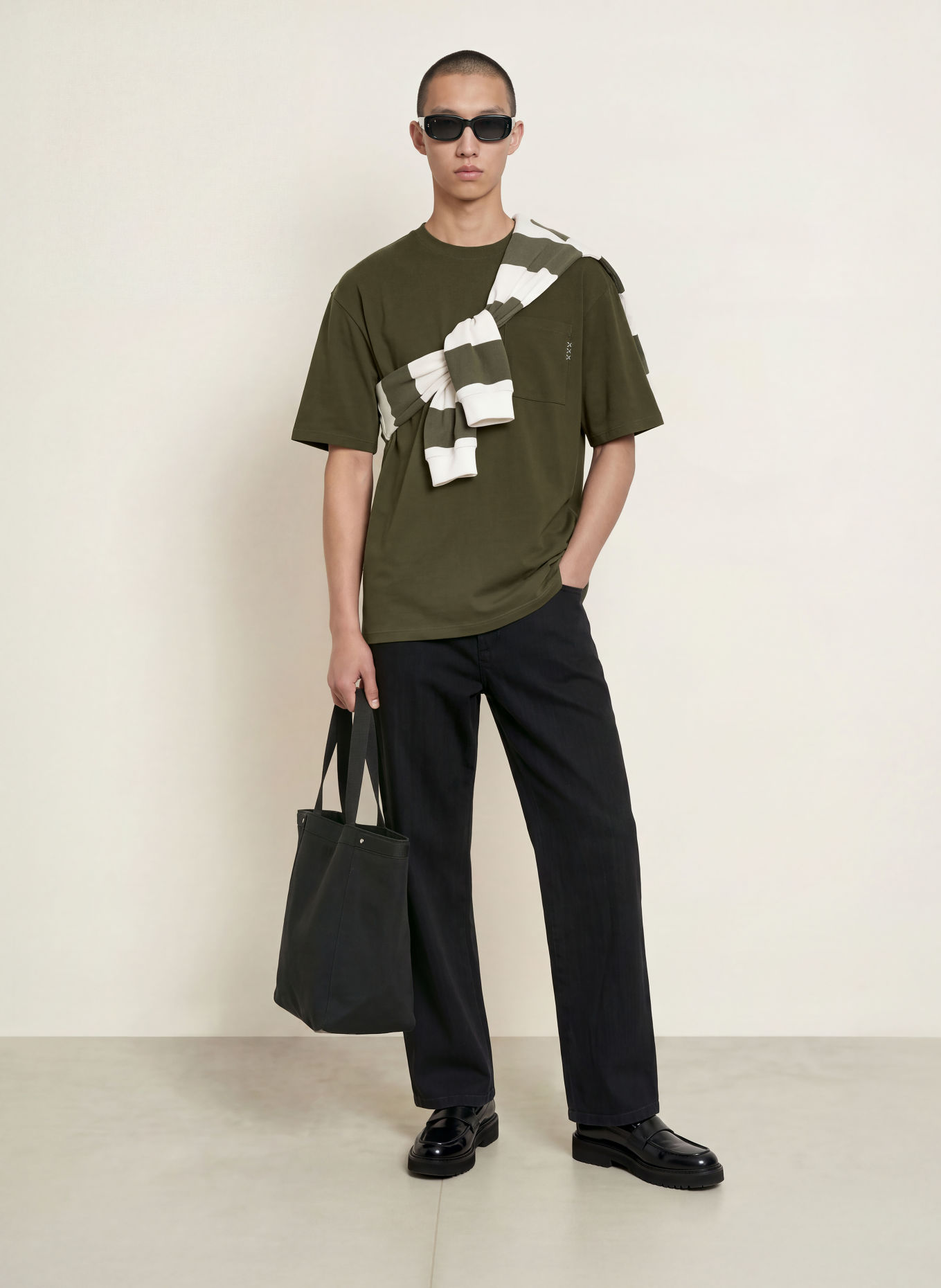 SCOTCH & SODA Tricou: VERDE ÎNCHIS