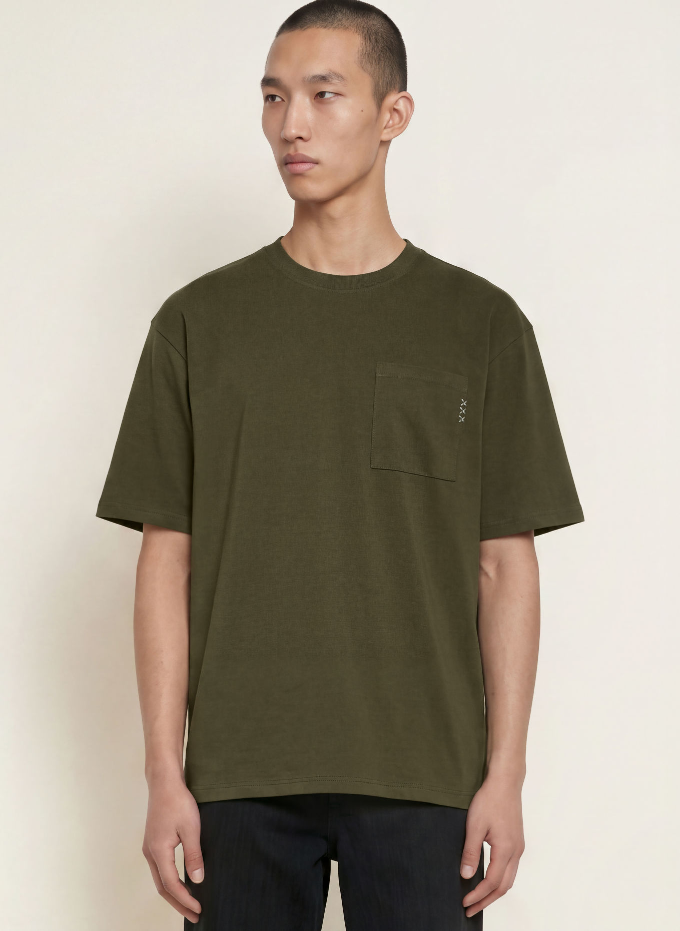 SCOTCH & SODA Tricou: VERDE ÎNCHIS