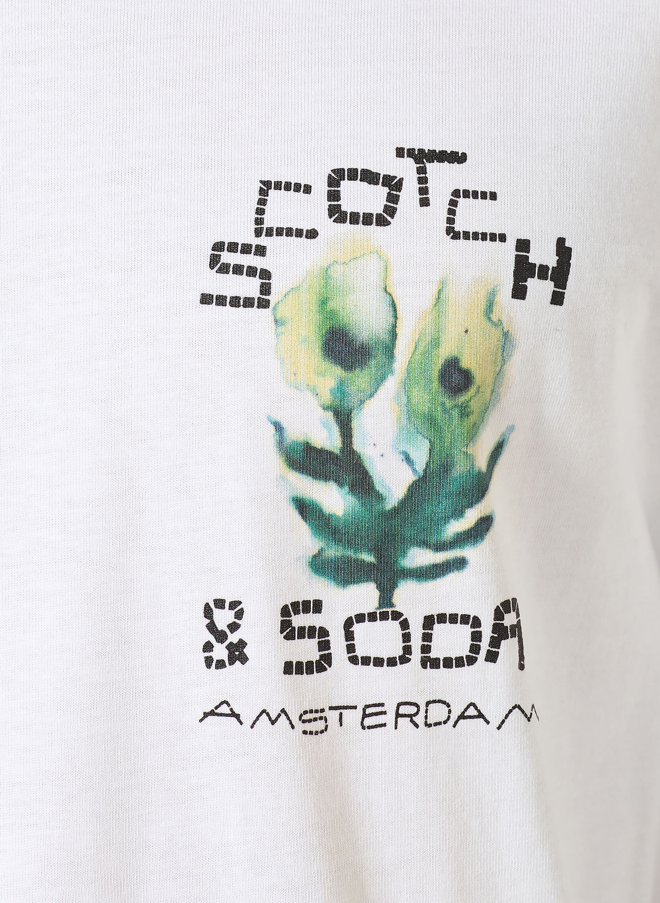 SCOTCH & SODA Tricou: ALB / PETROL / NEGRU