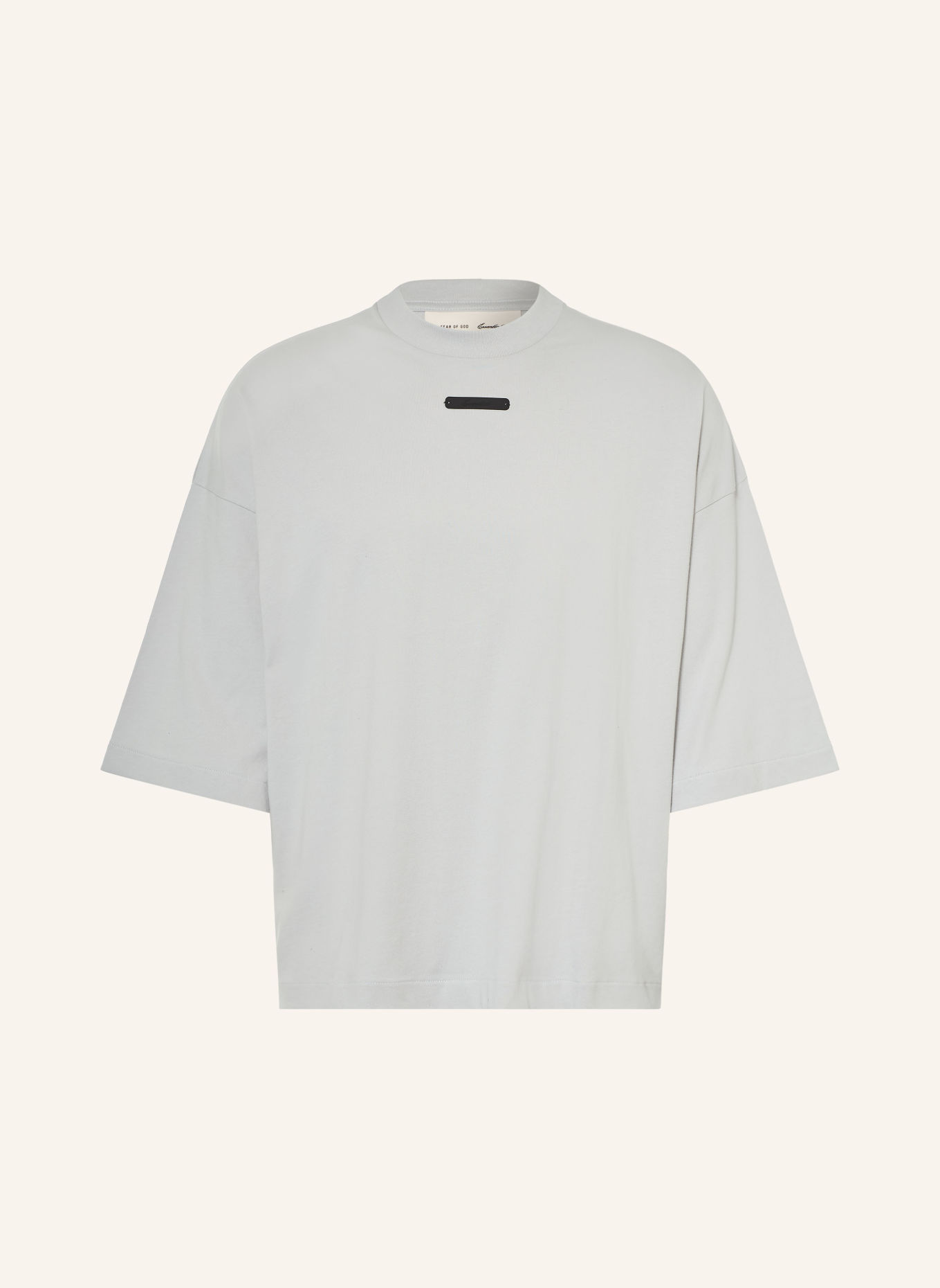 ESSENTIALS - FEAR OF GOD Tricou cu mâneci 3/4: ALB