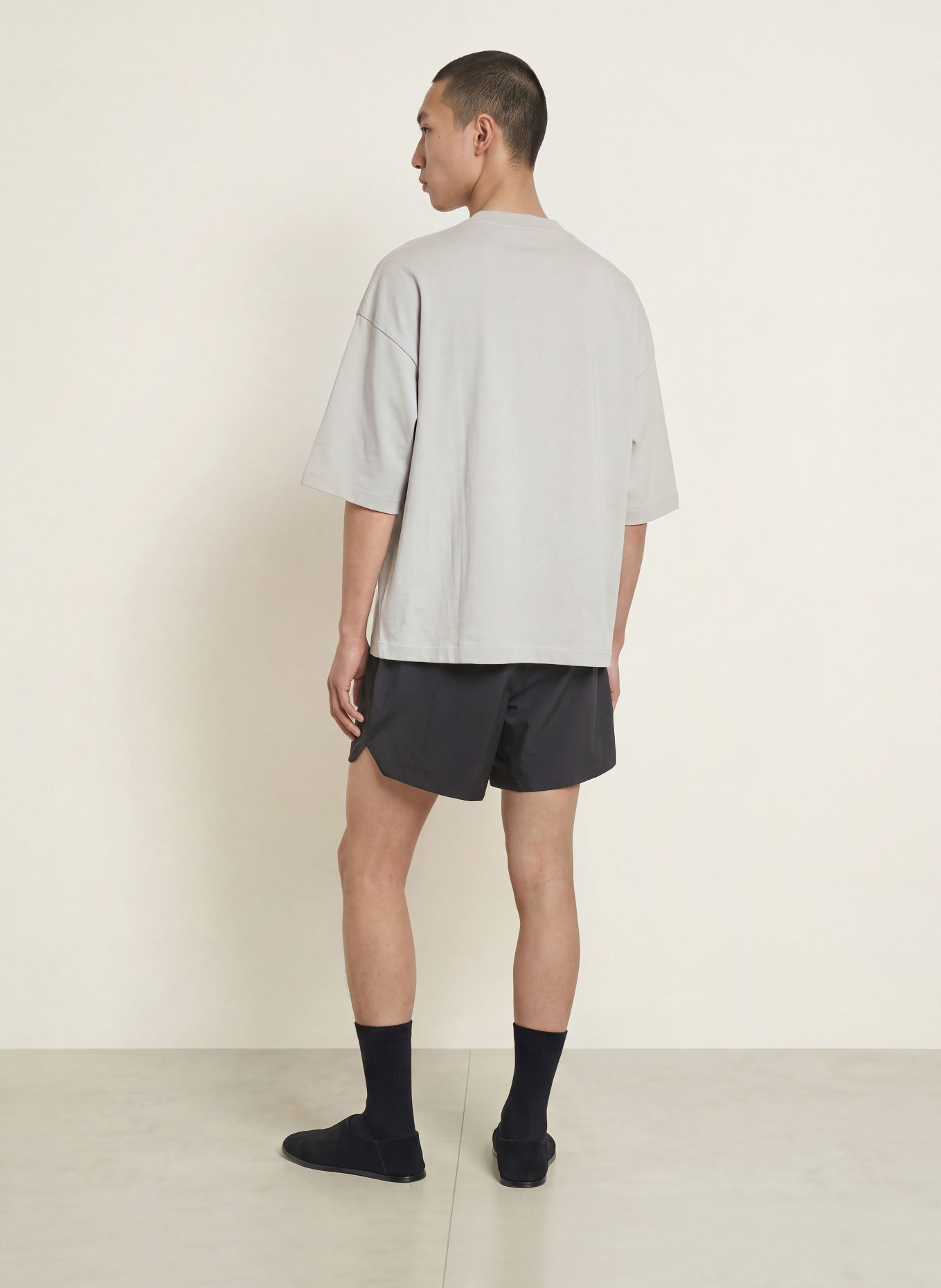 ESSENTIALS - FEAR OF GOD Tricou cu mâneci 3/4: ALB