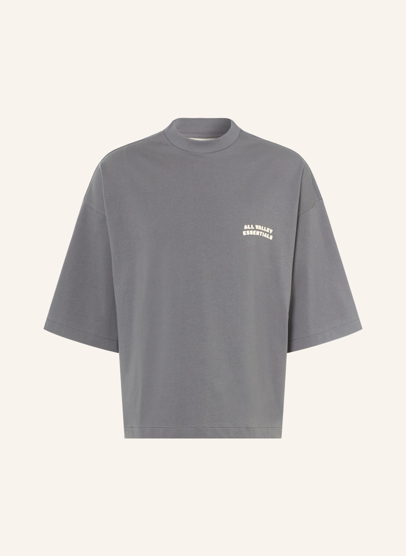 ESSENTIALS - FEAR OF GOD Tricou cu mâneci 3/4: GRI ÎNCHIS