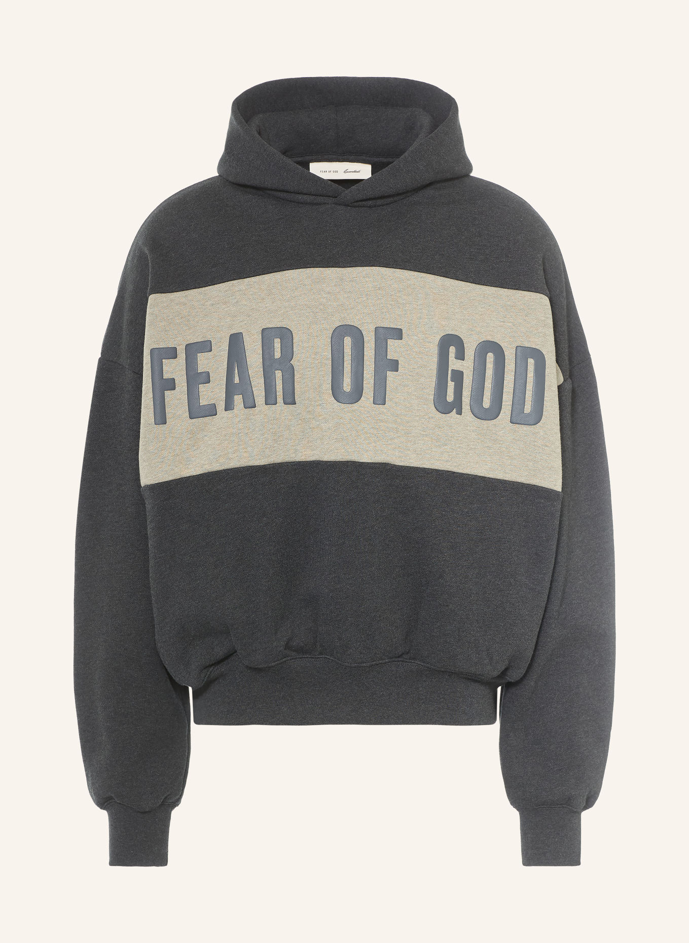 ESSENTIALS - FEAR OF GOD Hoodie: DONKERGRIJS / GRIJS