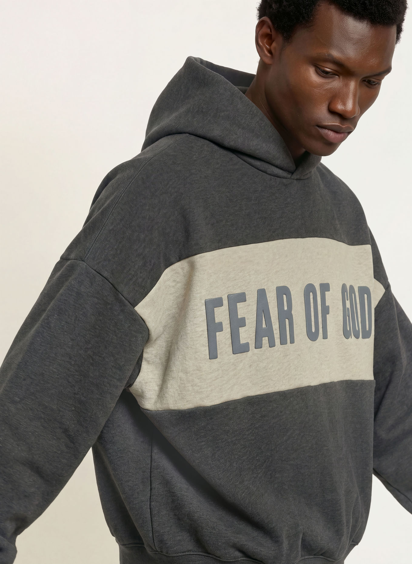 ESSENTIALS - FEAR OF GOD Hoodie: DONKERGRIJS / GRIJS