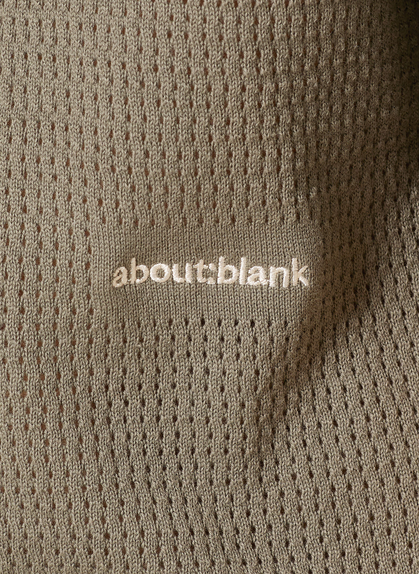 about:blank Knit polo shirt: KHAKI