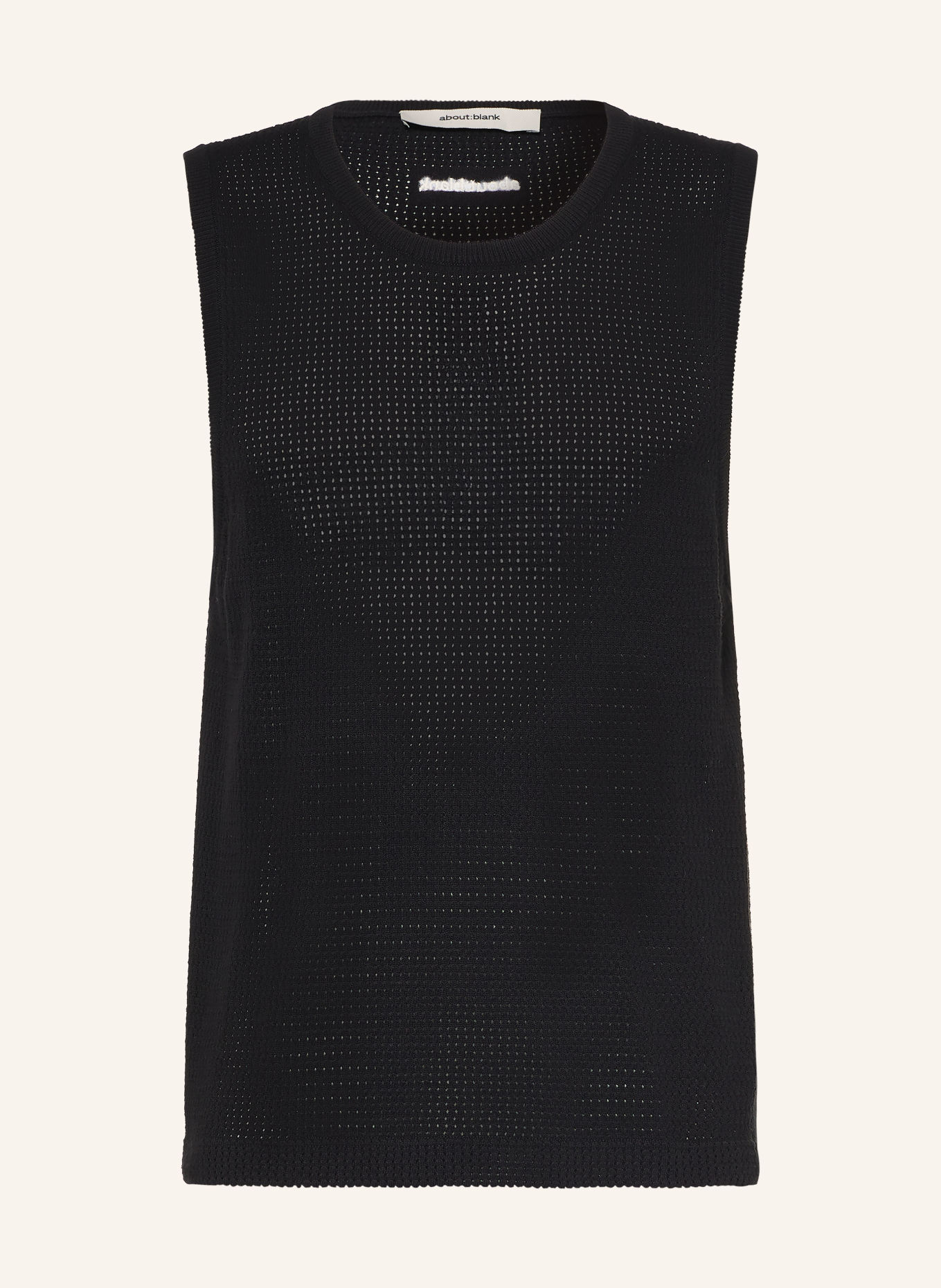 about:blank Gebreide top: ZWART