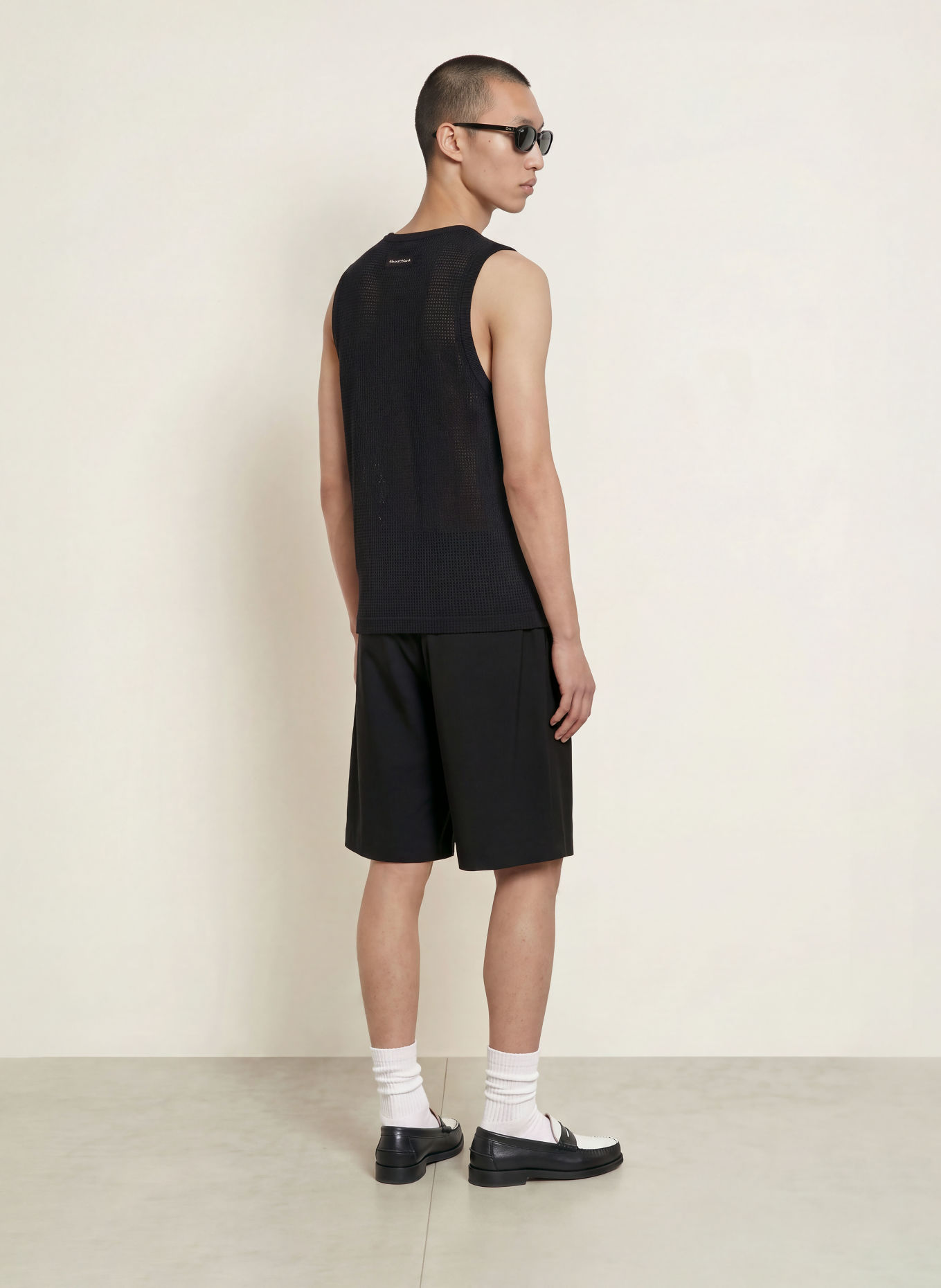 about:blank Gebreide top: ZWART