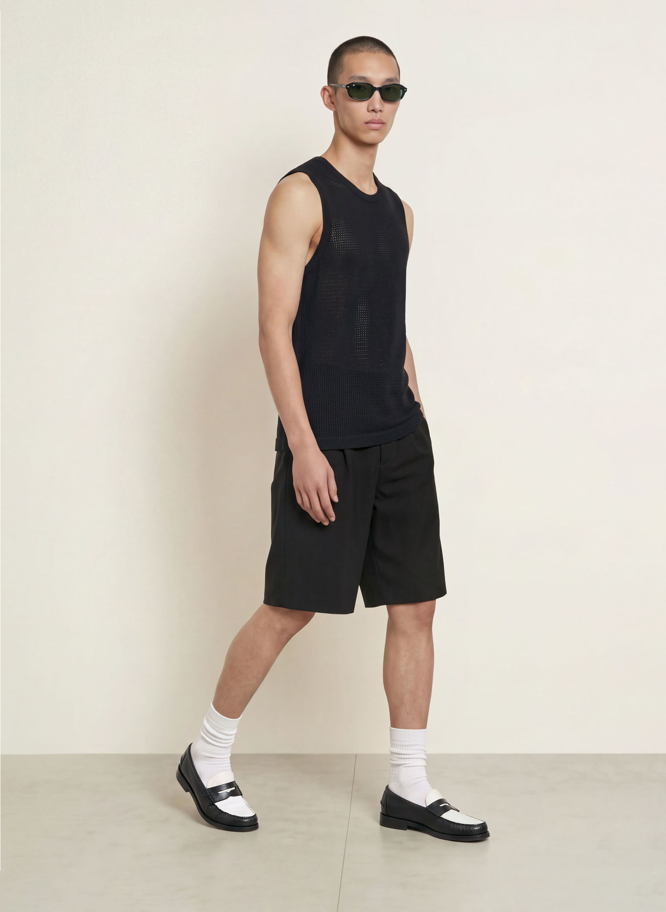 about:blank Gebreide top: ZWART
