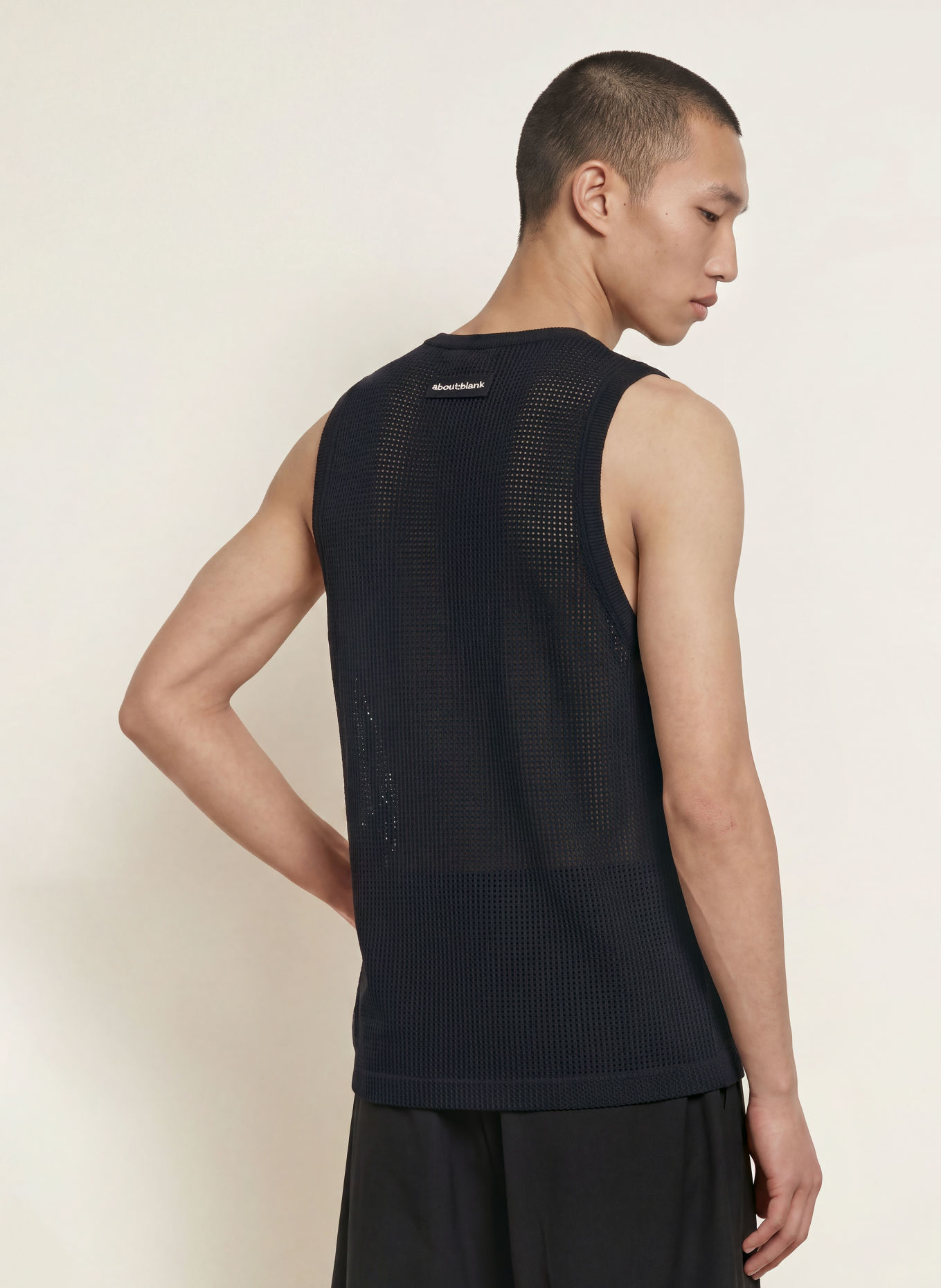 about:blank Gebreide top: ZWART