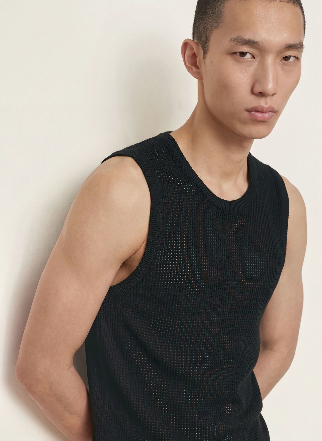 about:blank Gebreide top: ZWART