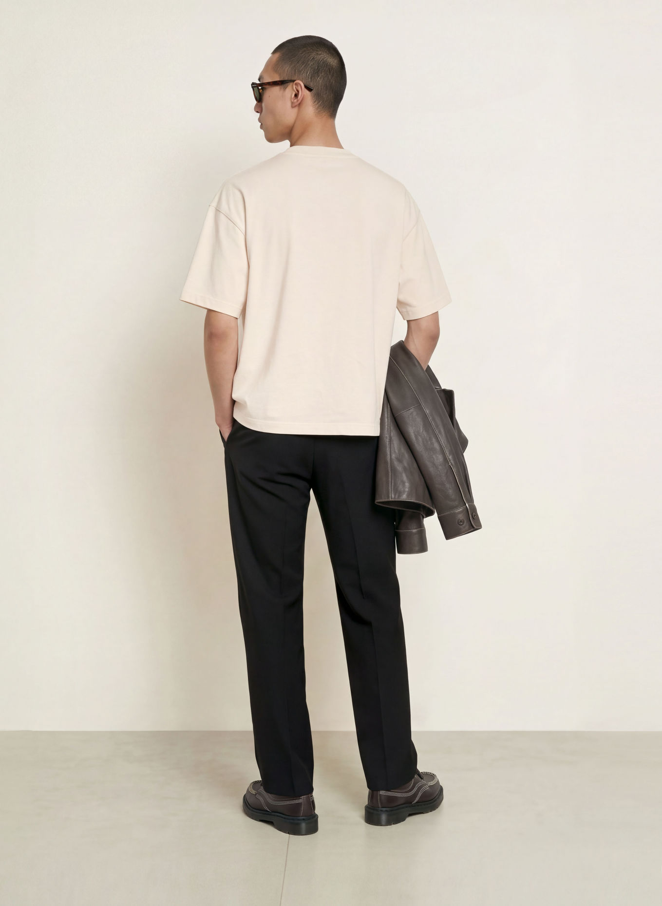 about:blank T-shirt: ECRU / KONJAK / RÖD